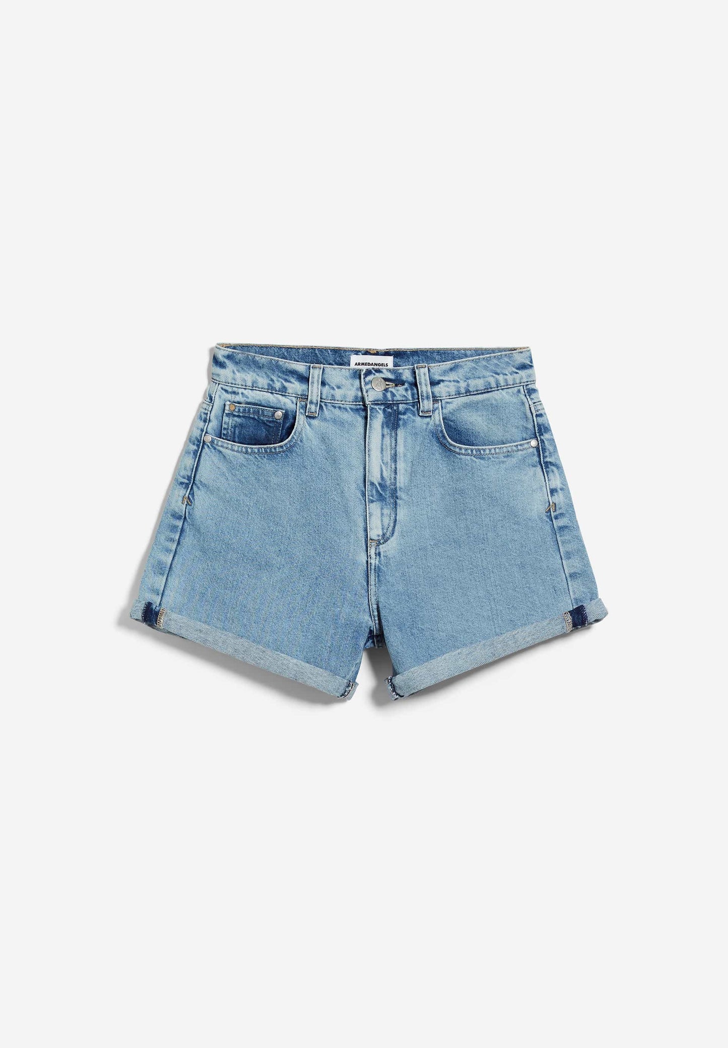 Short en jean bleu ciel en coton recyclé - sviaa fresh blue