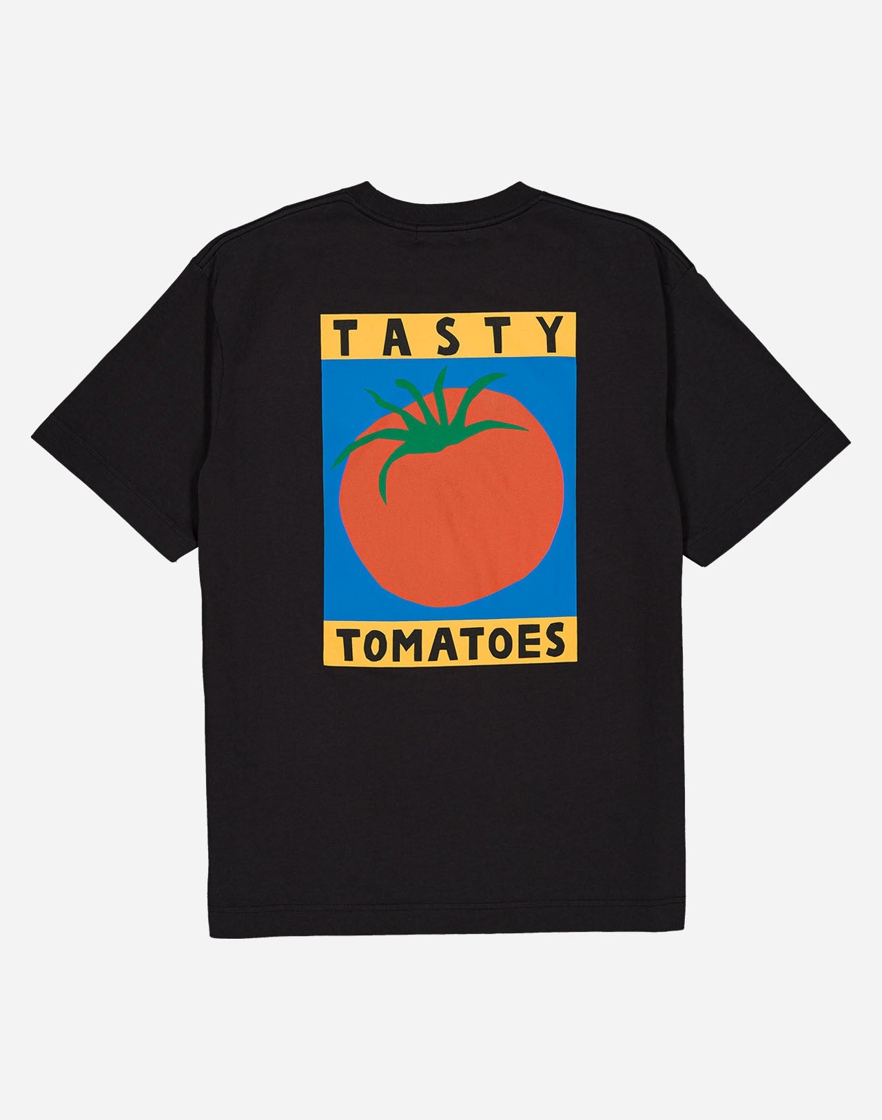 T-shirt en coton bio l noir "tasty tomatoes noir carbone"
