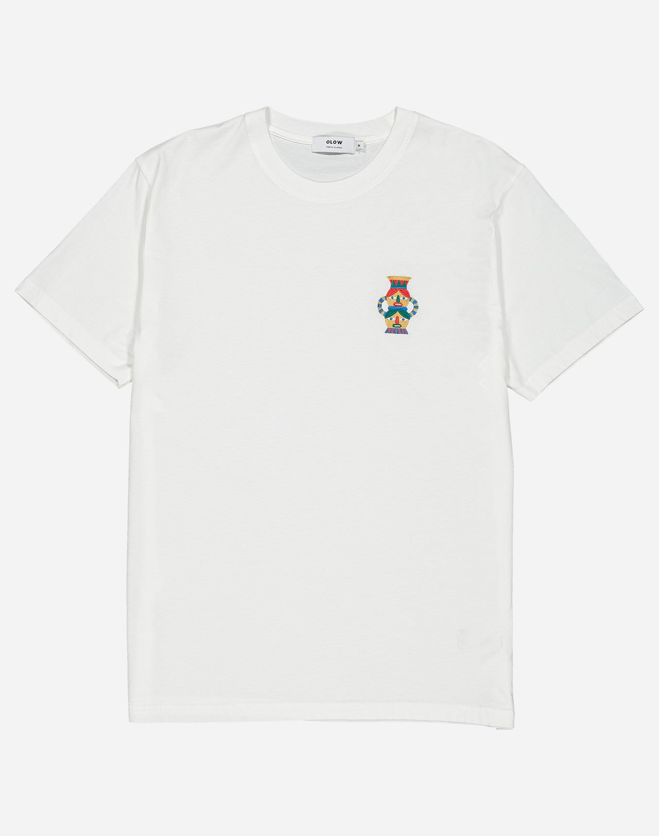 T-shirt en coton bio | blanc " duality ecru"