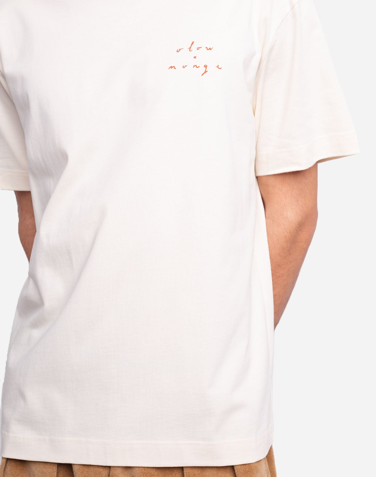 t-shirt en coton bio | écru "hiden"