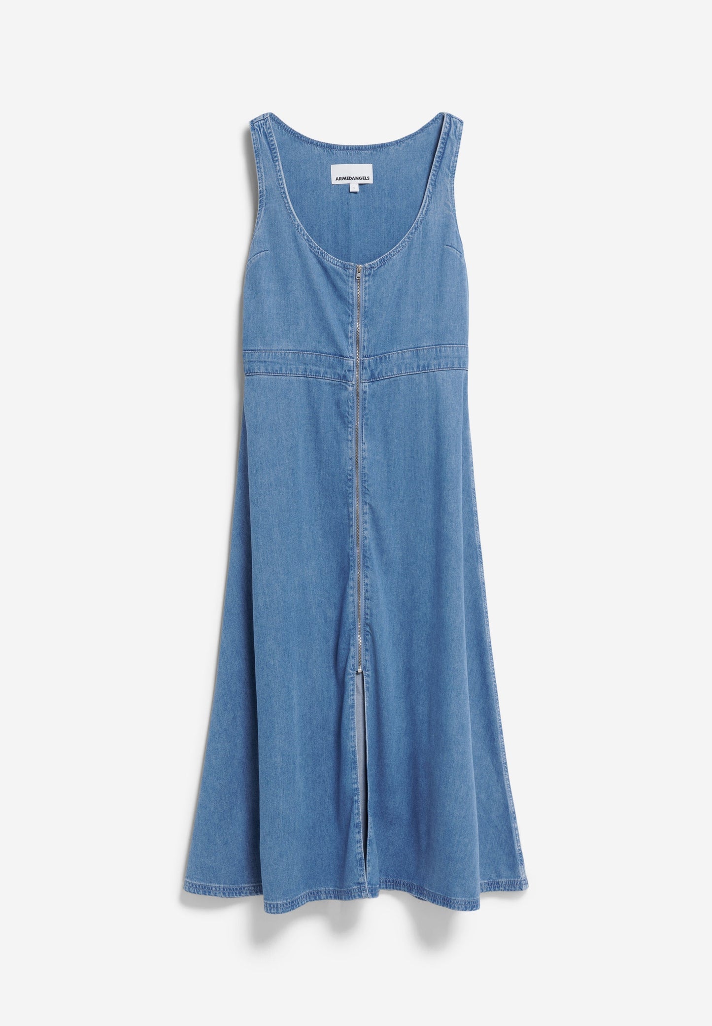 Robe midi en tencel | bleu "taahlee - rhea"
