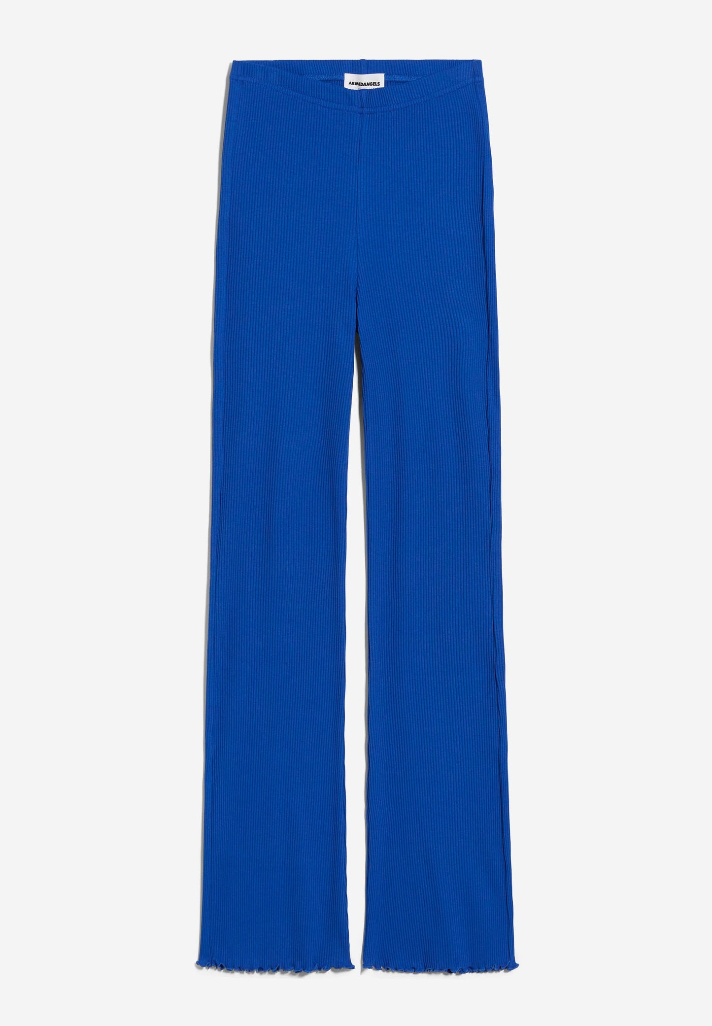Pantalon flare bleu klein en coton bio - taminaa - dynamo blue