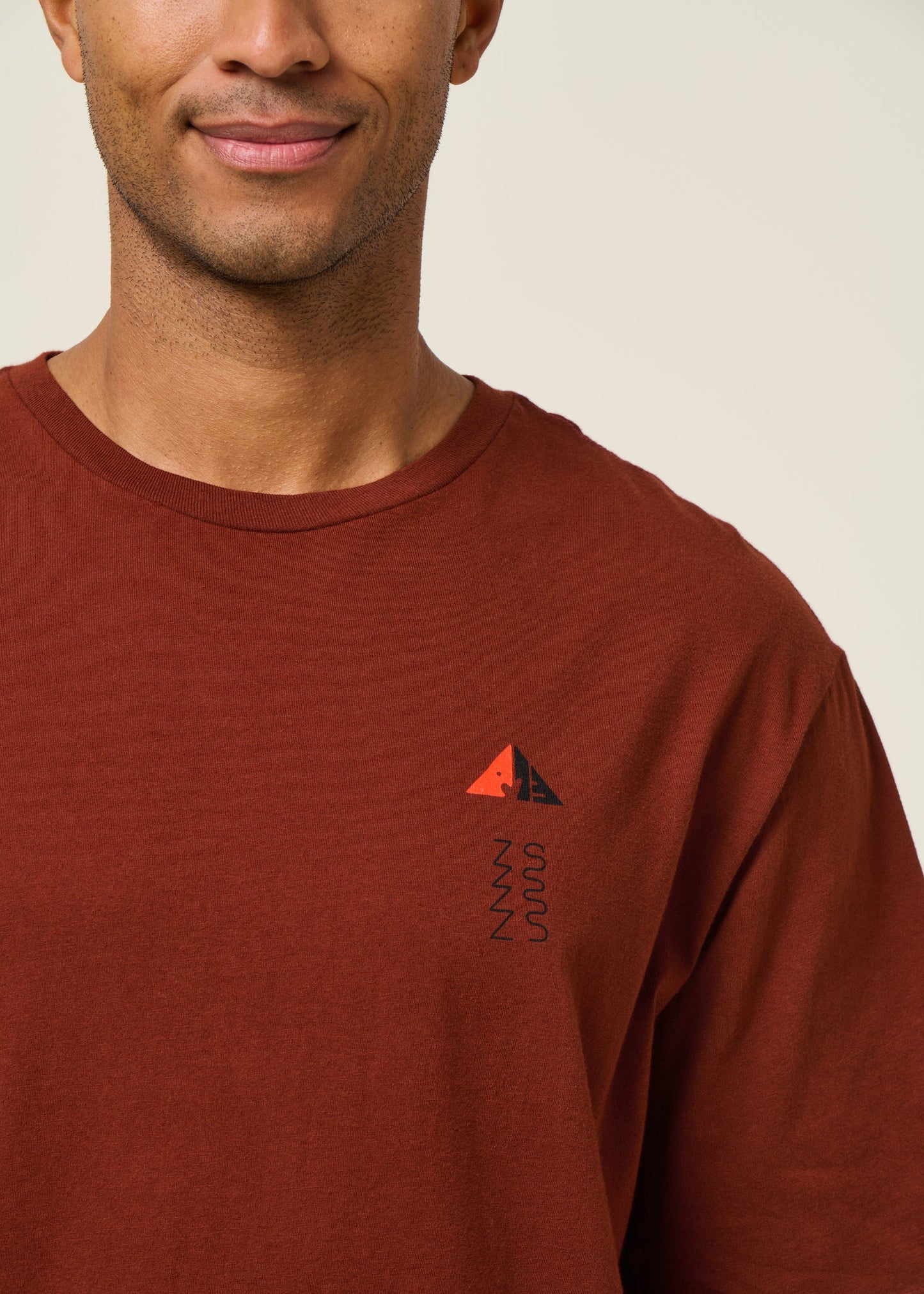 T-shirt en matières recyclées | rouge "driftways organic t-shirt - dvl"