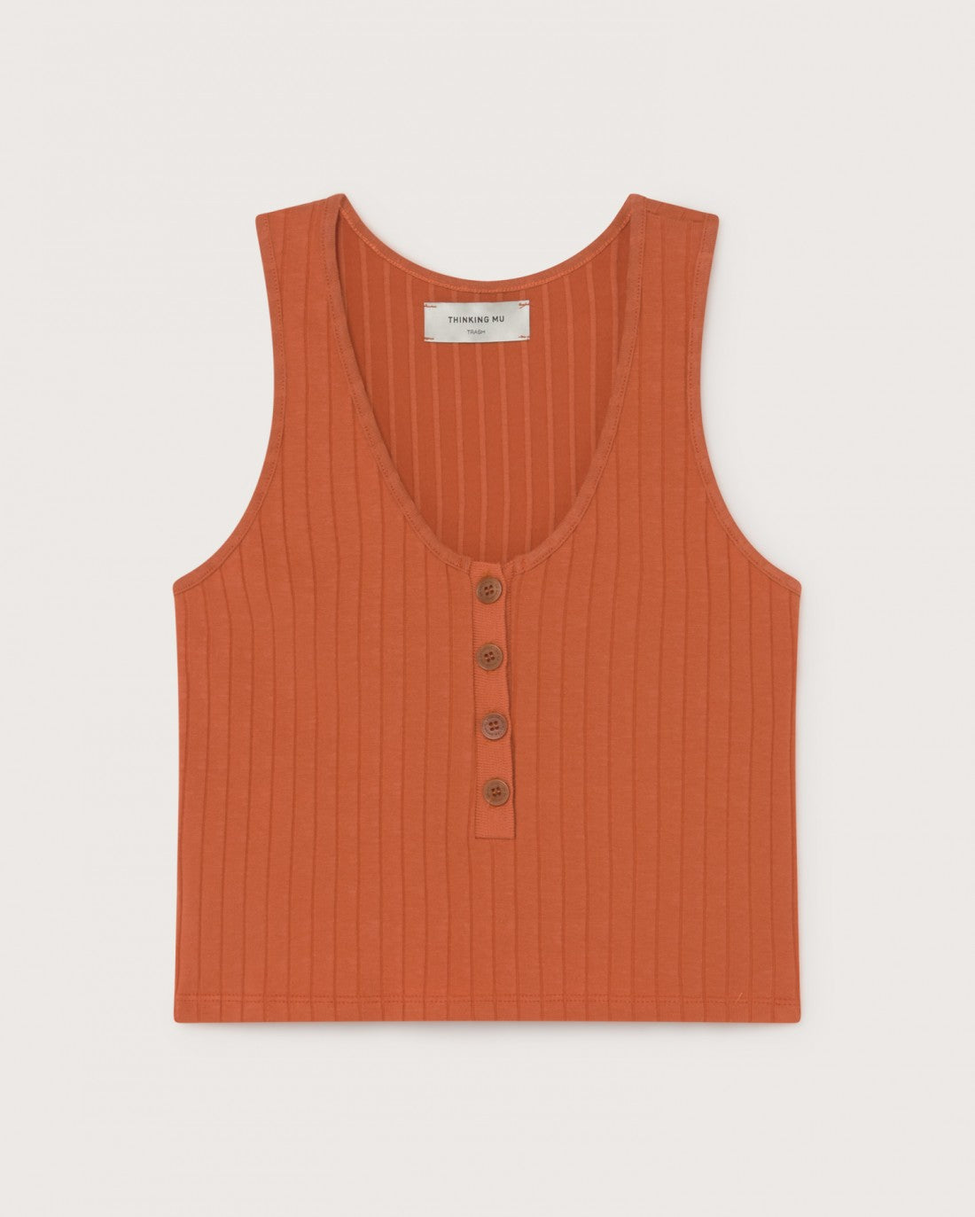 Top court terracotta en refibra, tencel et coton bio - Heidi