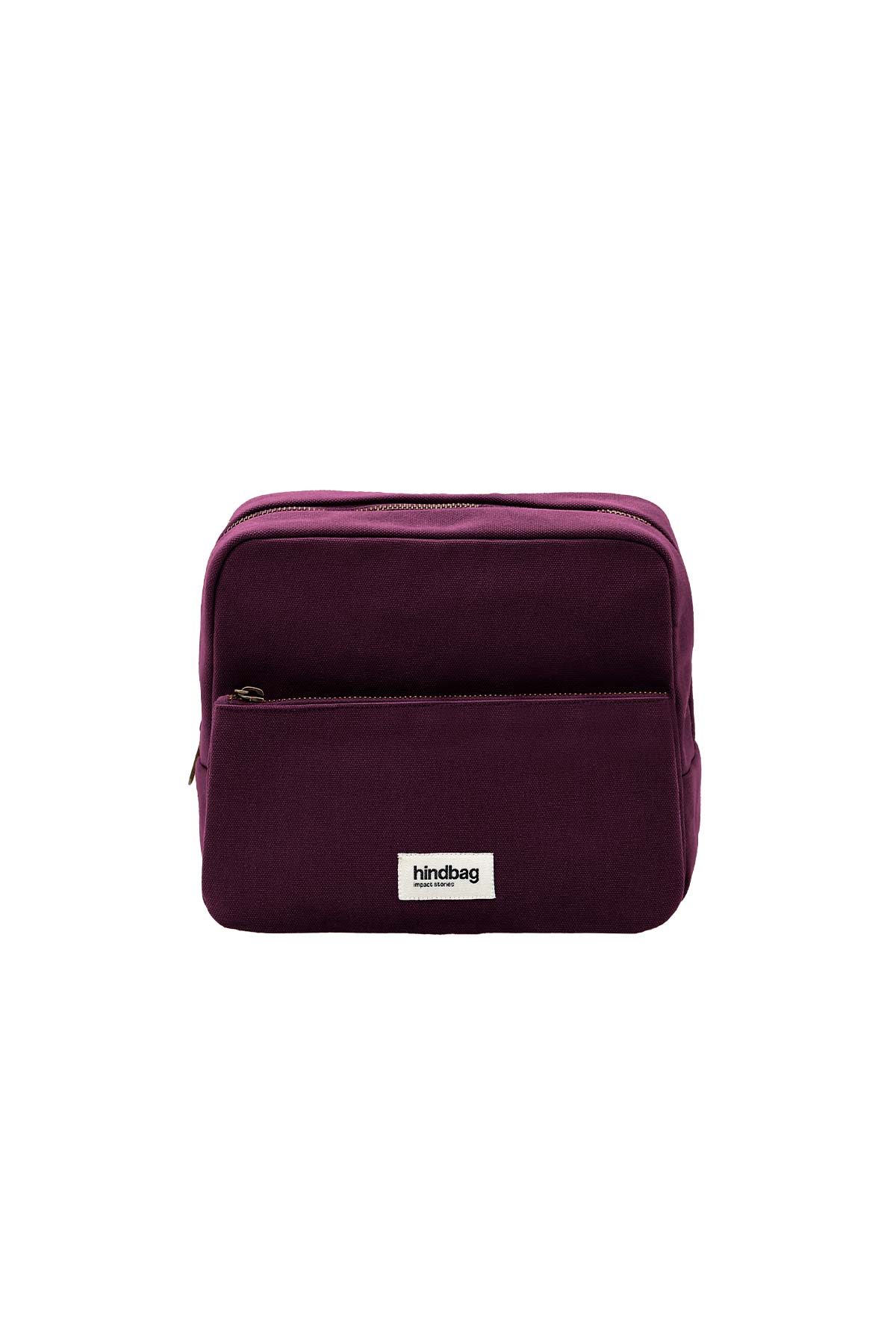 Trousse de toilette | violet "trousse de toilette en coton bio | prune "alix""