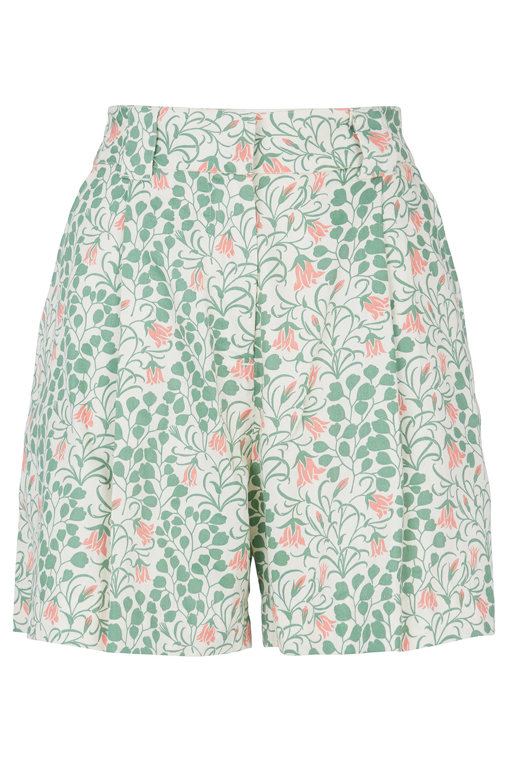 Short vert fleuri en coton bio - v&a harebell shorts multi coloured