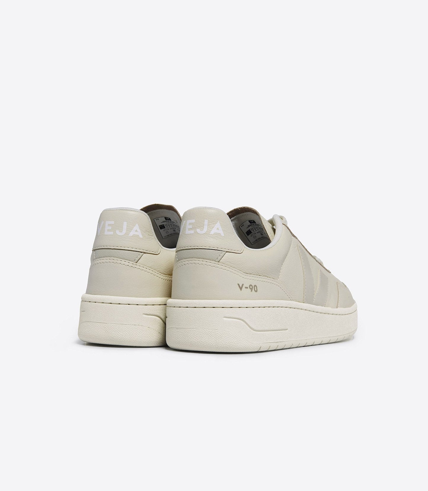 Baskets en suède et cuir certifié | beige "v-90 cashew oat"