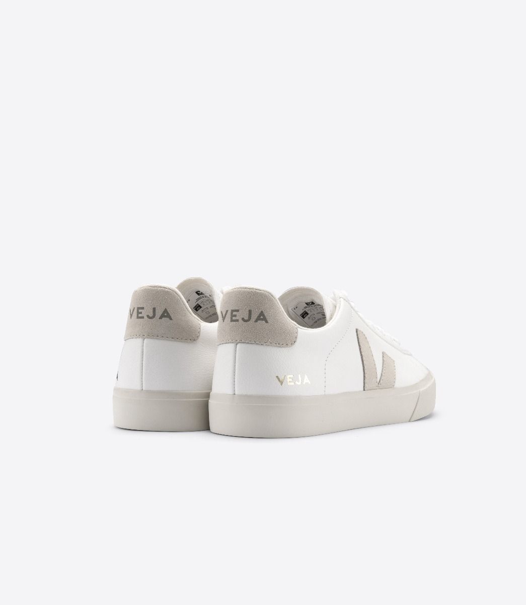 Baskets campo chromefree leather white natural suede