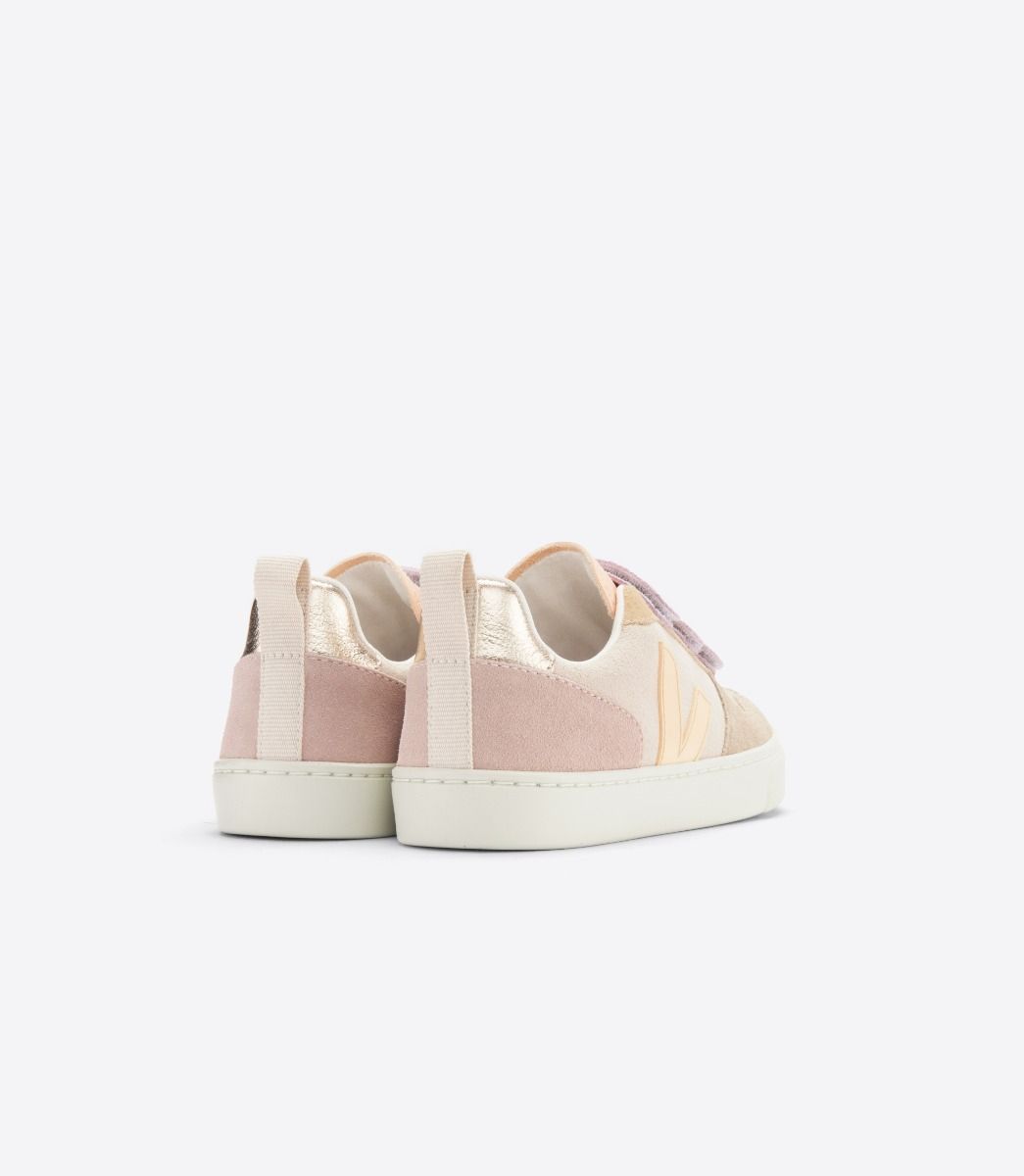 Baskets bébé v-10 suede multico sable