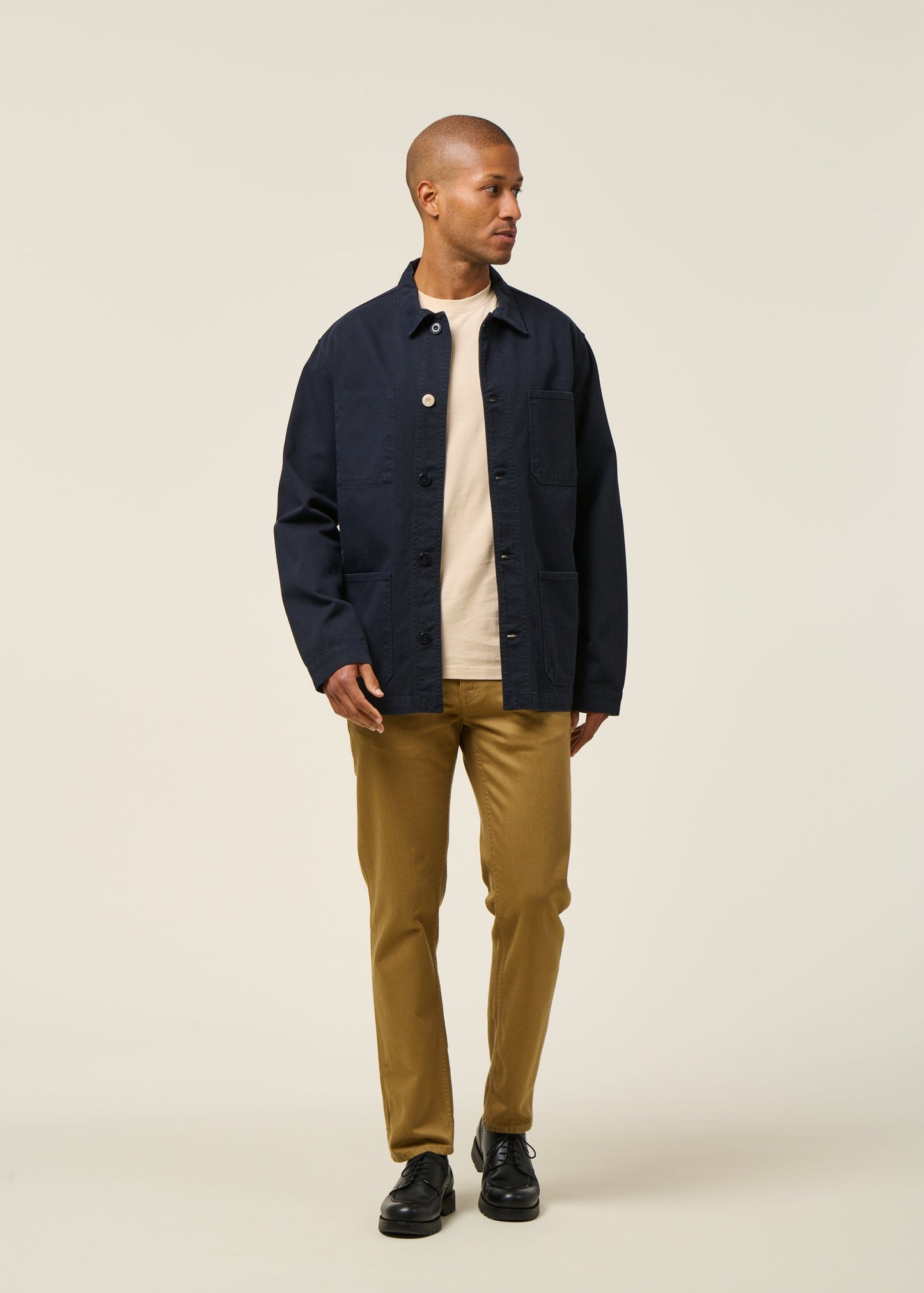Veste en coton bio | marine "heart sergi jacket"