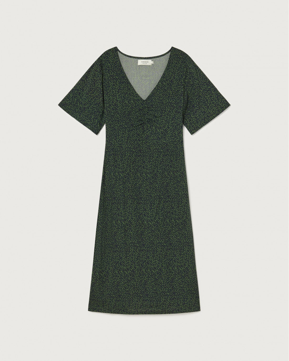 Robe midi verte en Ecovero - GREEN CHAMALEON COCO DRESS
