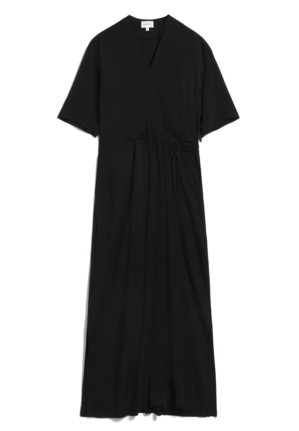 Robe longue noire en tencel - Viktoriaa