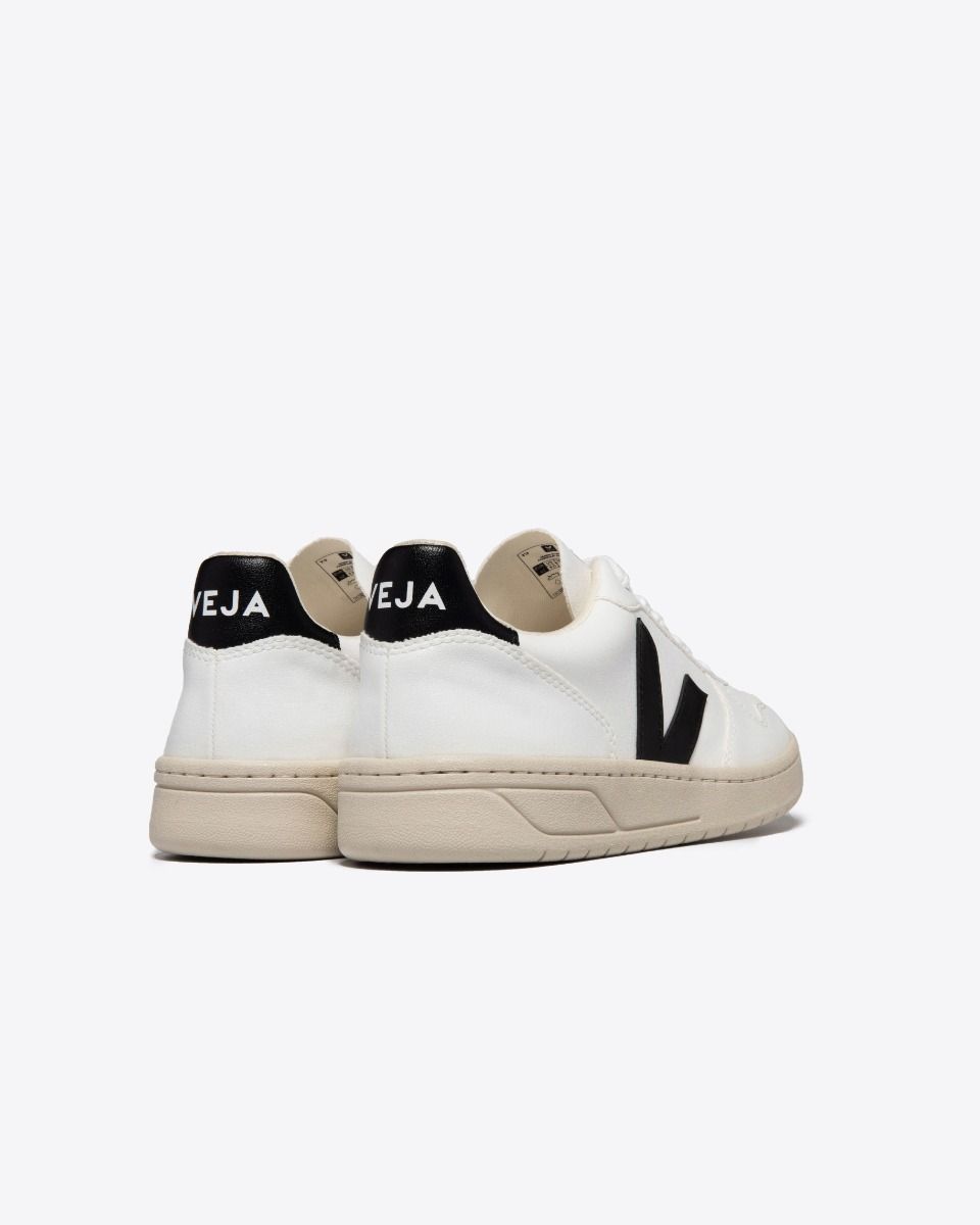 Baskets basses en cwl | blanc et noir "v-10 cwl white black"