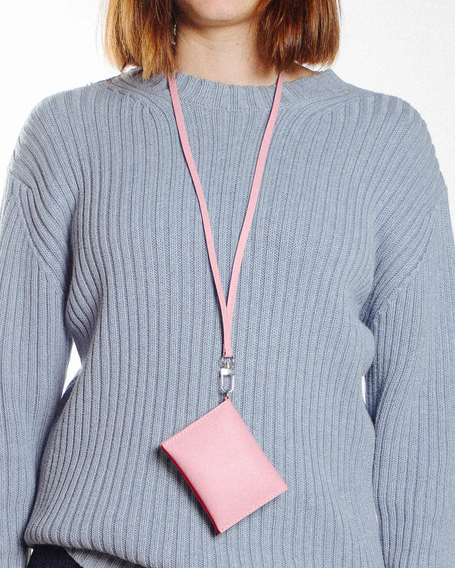 Porte-monnaie rose en matières recyclées - wallet pink