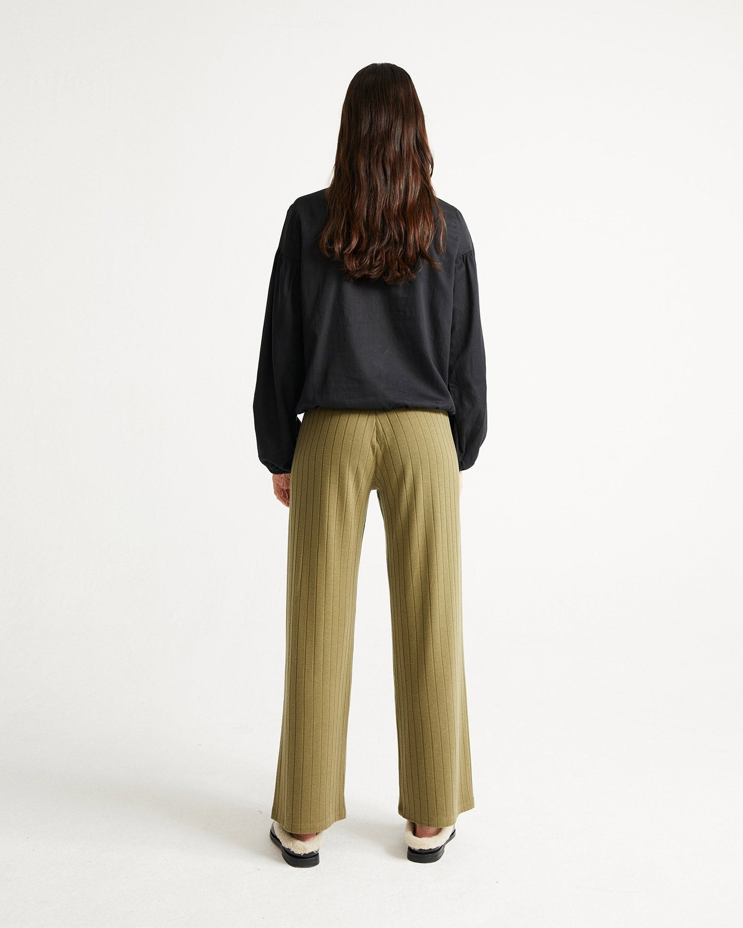 Blouse noire en coton bio - boann black