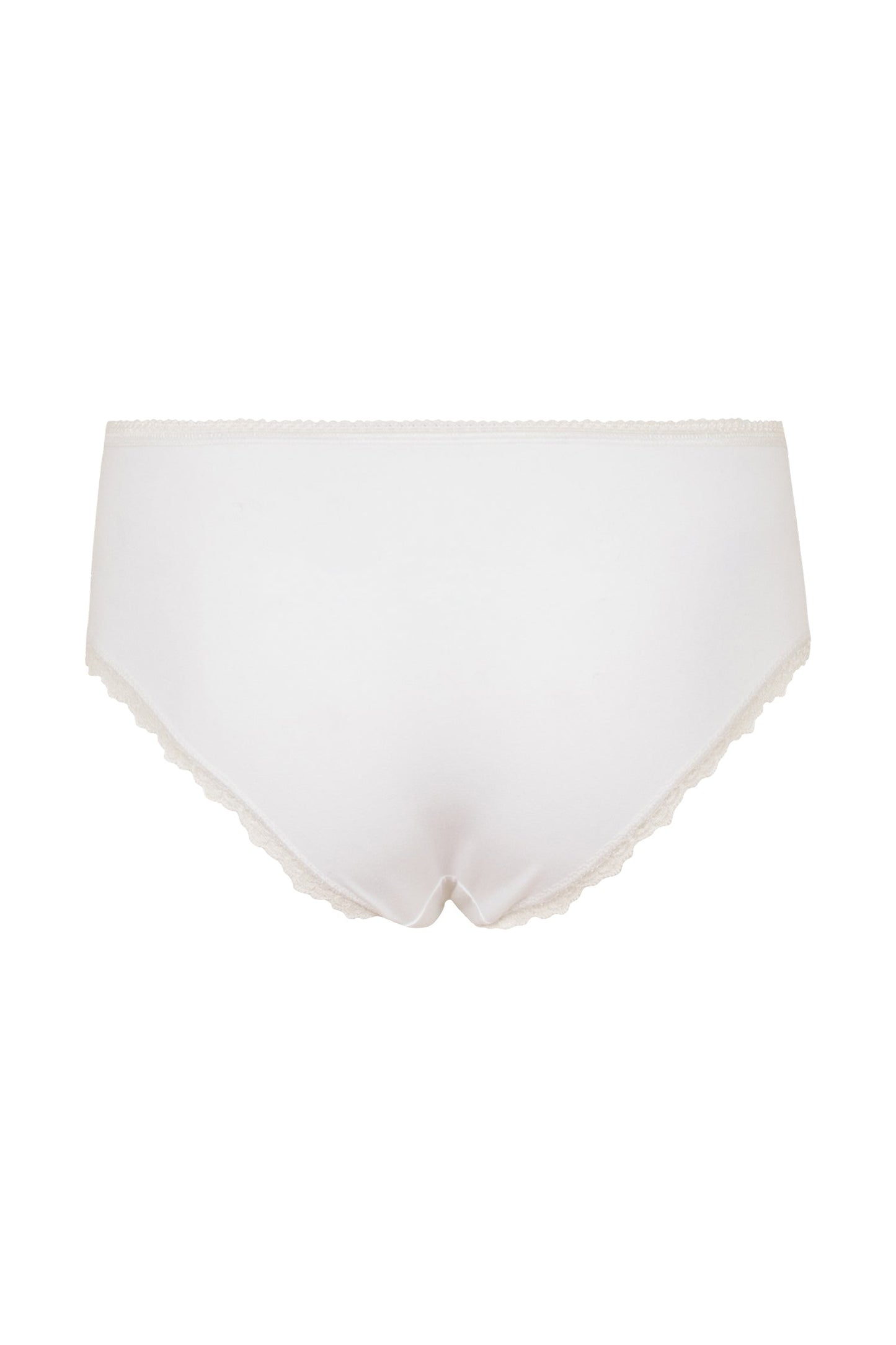 Culotte blanche en coton bio - lace hipster white