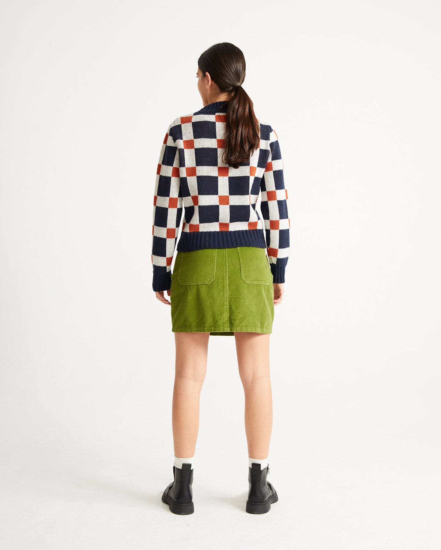 Pull graphique en laine certifiée - dimension ops