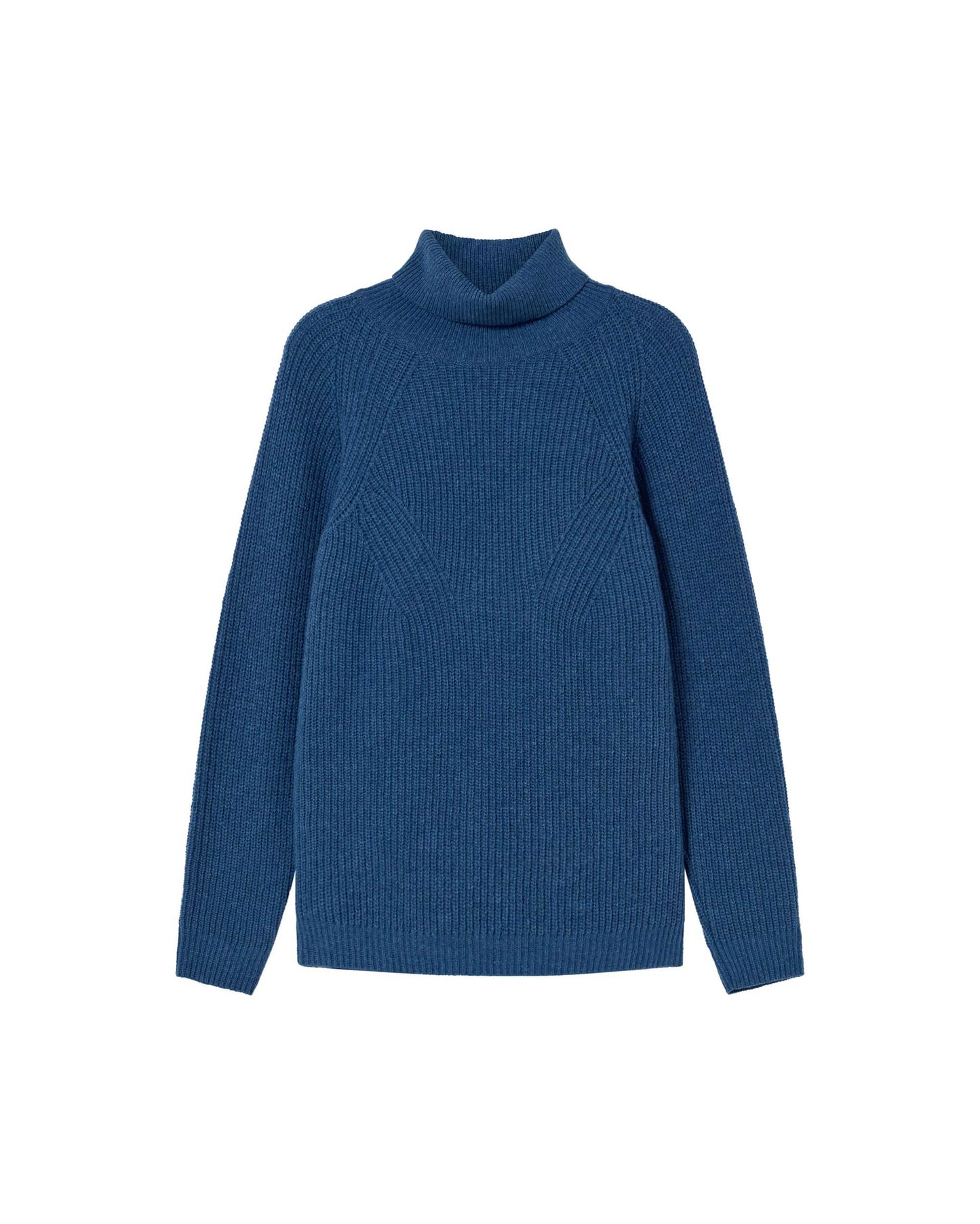 Pull col roulé en laine certifiée | marine "matilda knitted sweater"