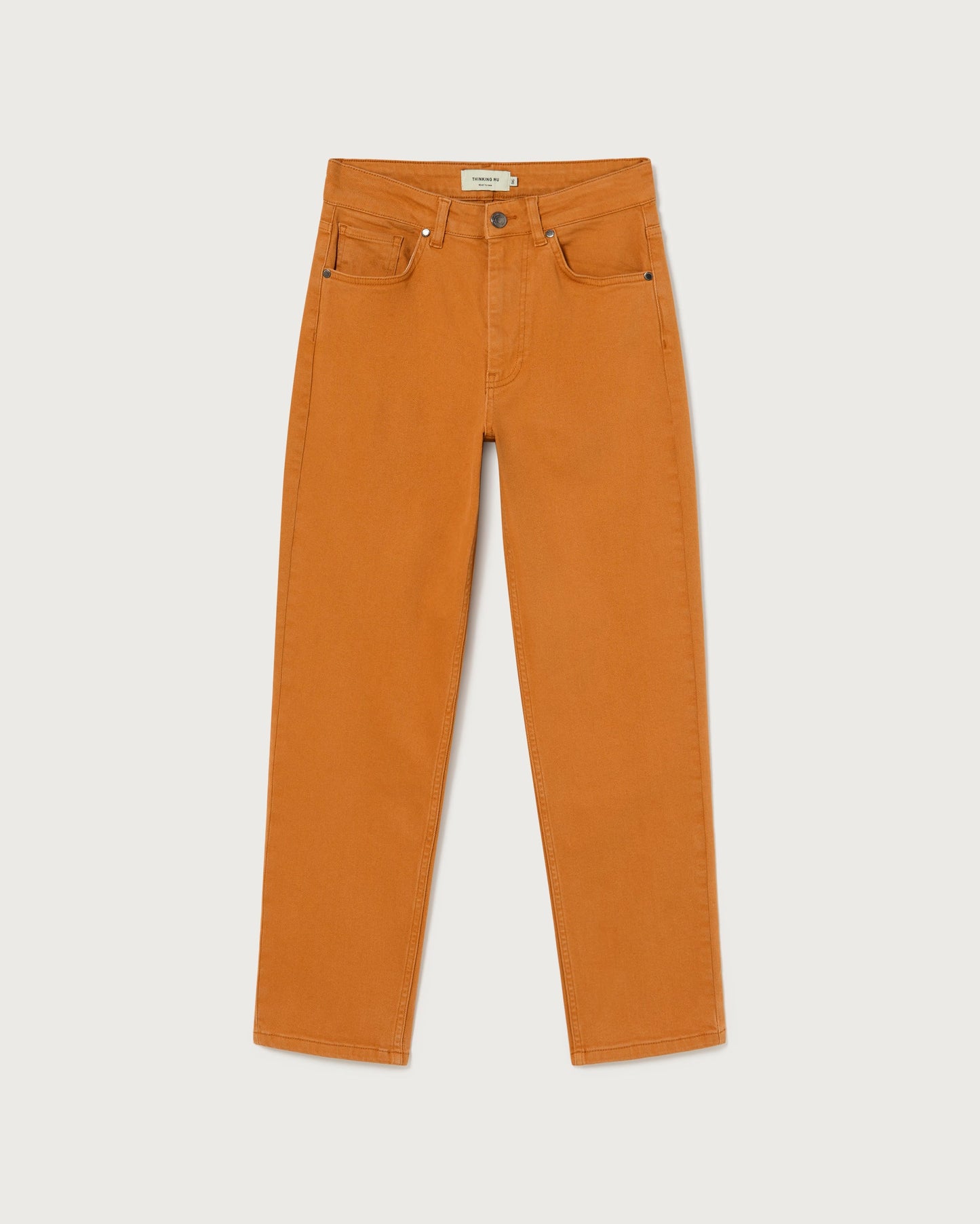 Pantalon canva droit camel en coton bio egypt nele pants