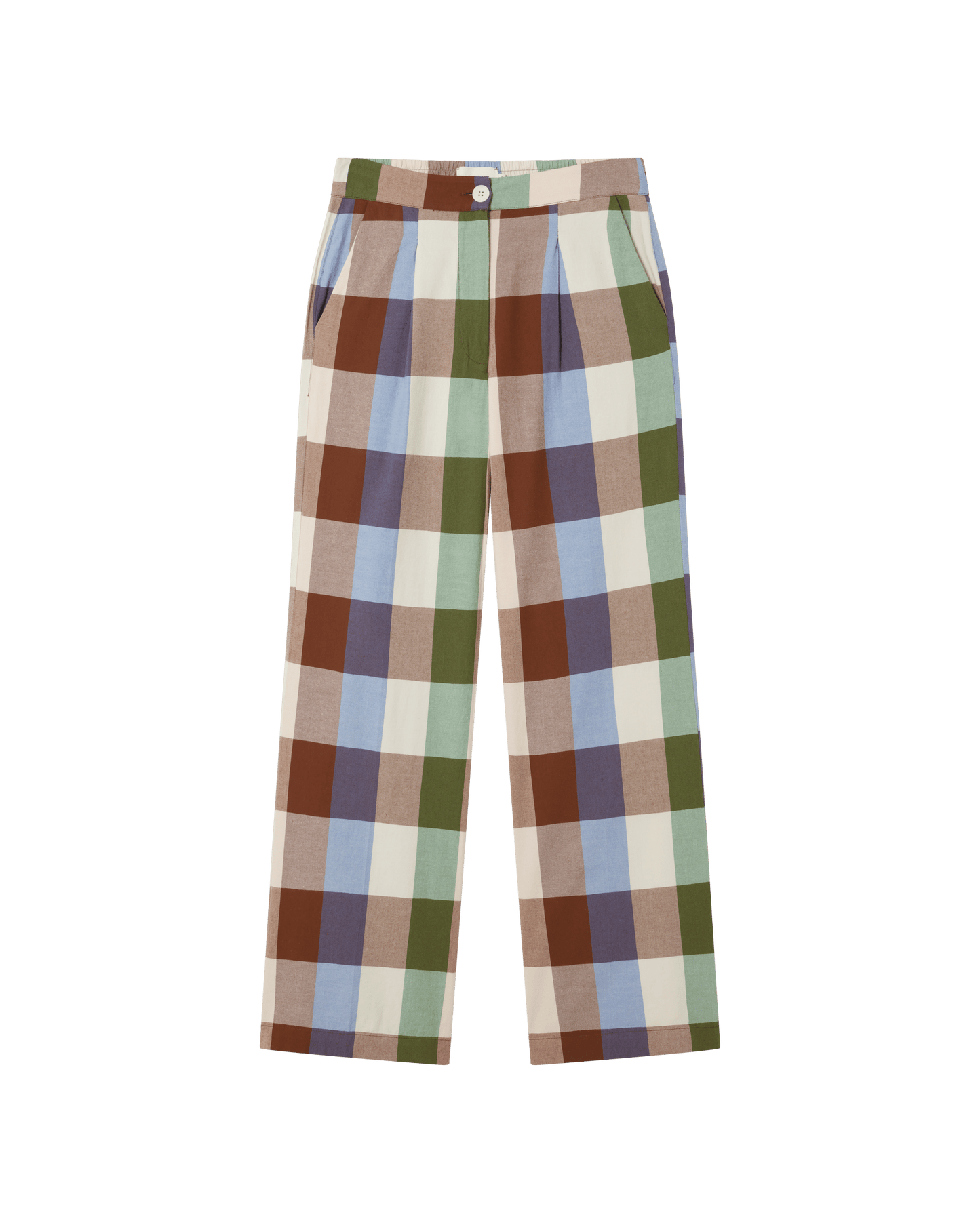 Pantalon ample en coton bio | Multicolore "colorful manolita pants"