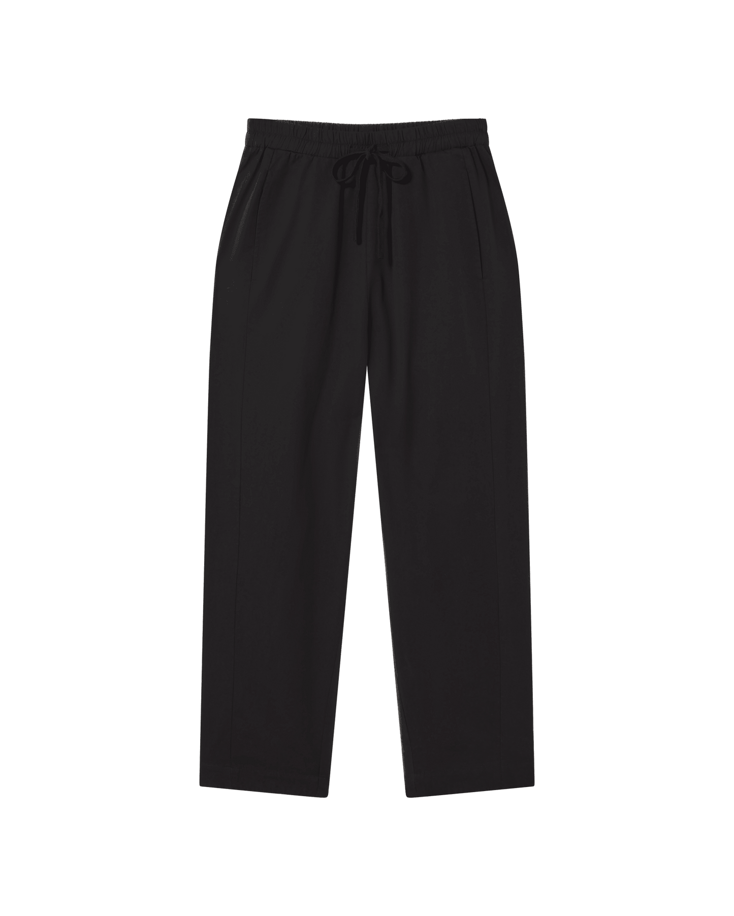 Pantalon droit en coton bio | noir "black esther pants"