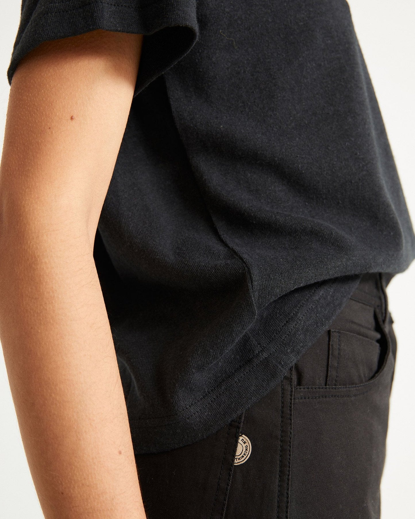 Jupe noire en coton bio - Marsha
