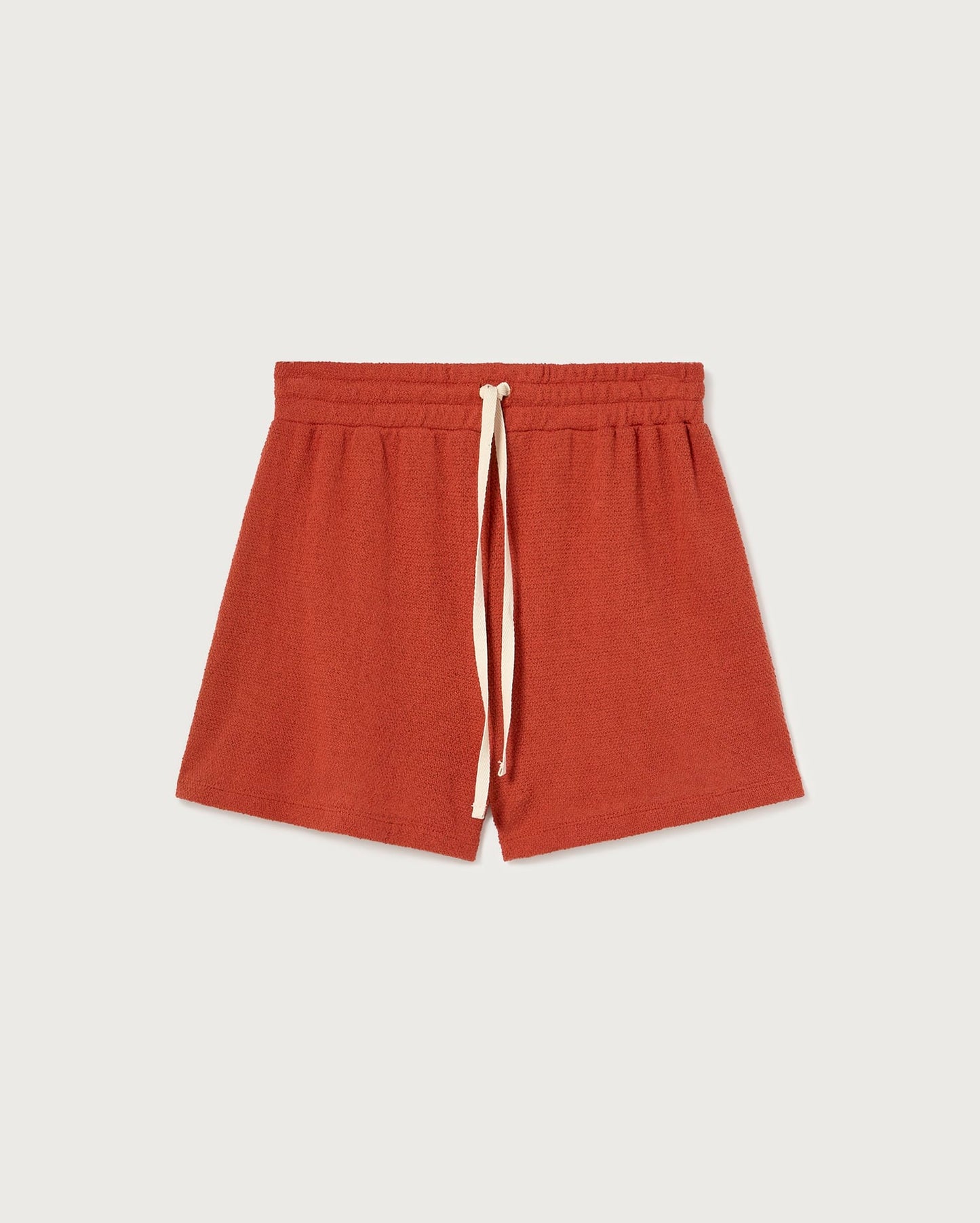 Short léger rouille en recyclé - crimson trash sue shorts