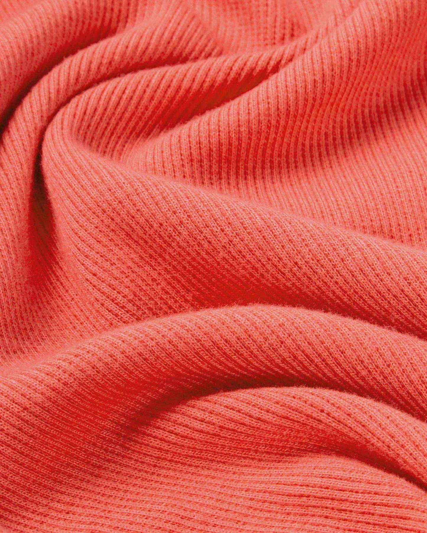 sous-pull col montant rose en coton bio - sugar pink rib aine