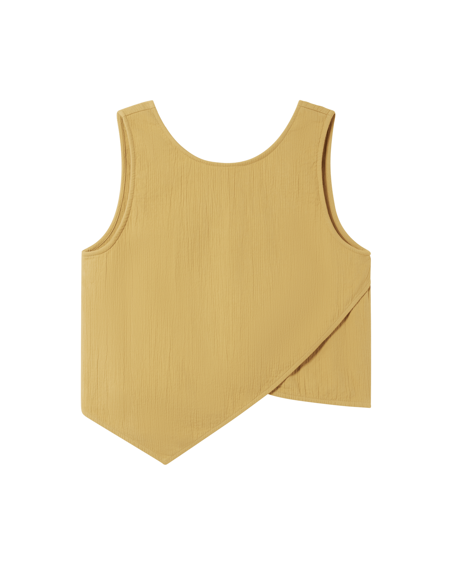 Top en coton bio | jaune "ambar crinkled eda top"