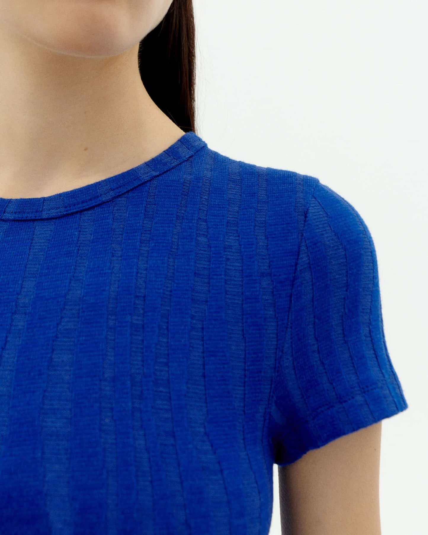 Top en lyocell et coton bio | bleu "Indigo rue top - blue"
