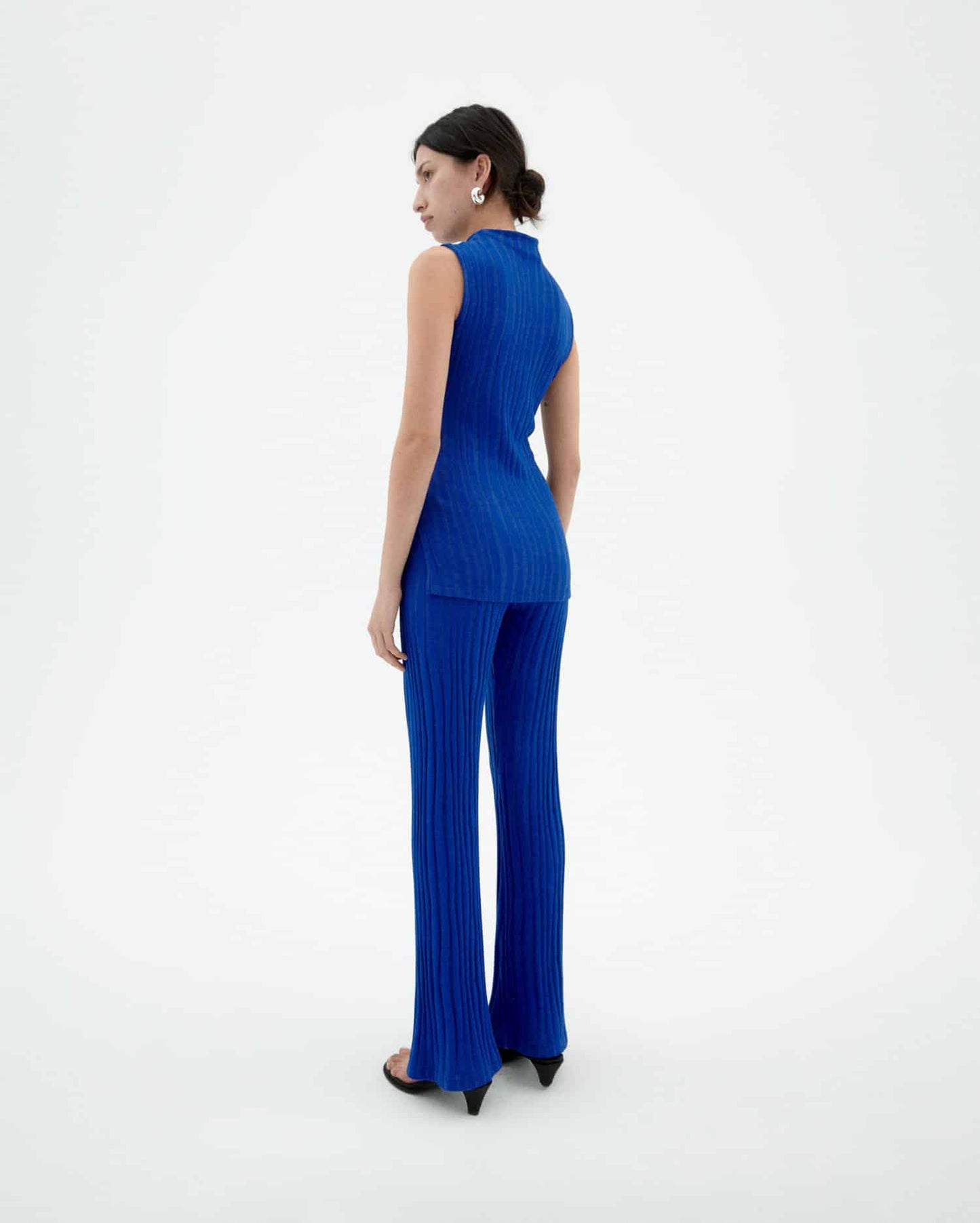 Top en ecovero et coton bio | bleu "Indigo velita top - blue"
