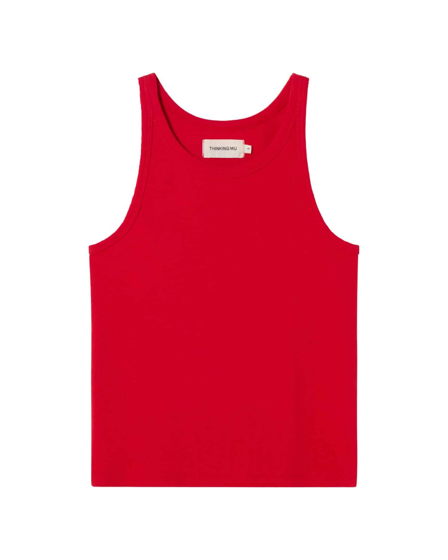 Débardeur en coton bio | rouge "fiery red harriet top - red"
