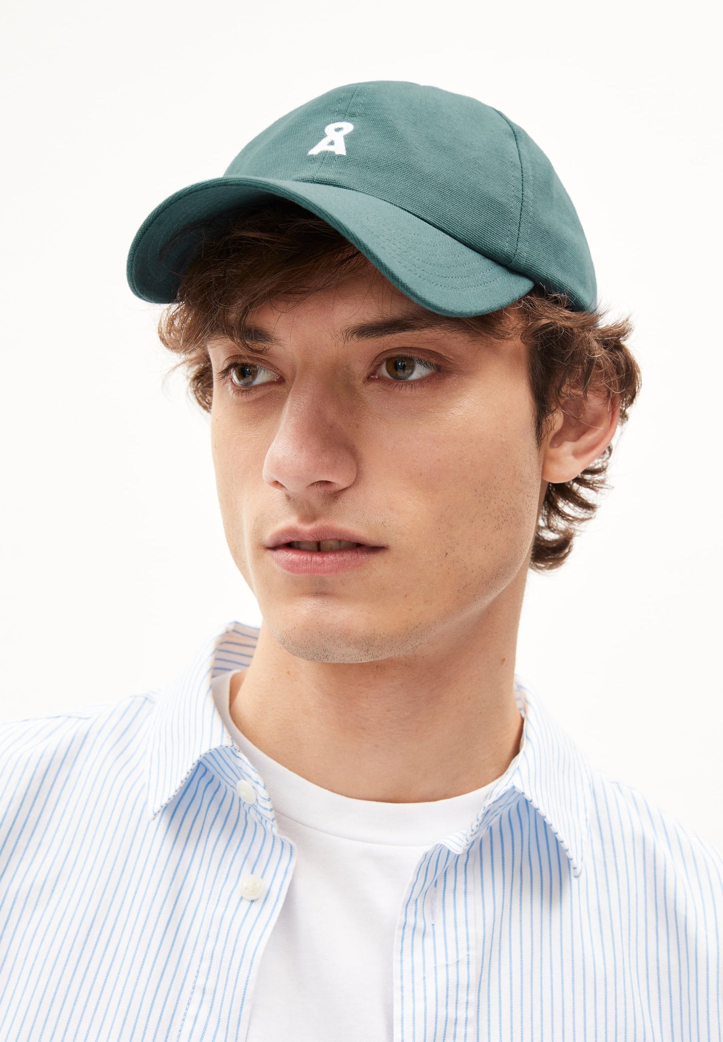 Casquette verte sapin en coton bio - yenaas bold green spruce