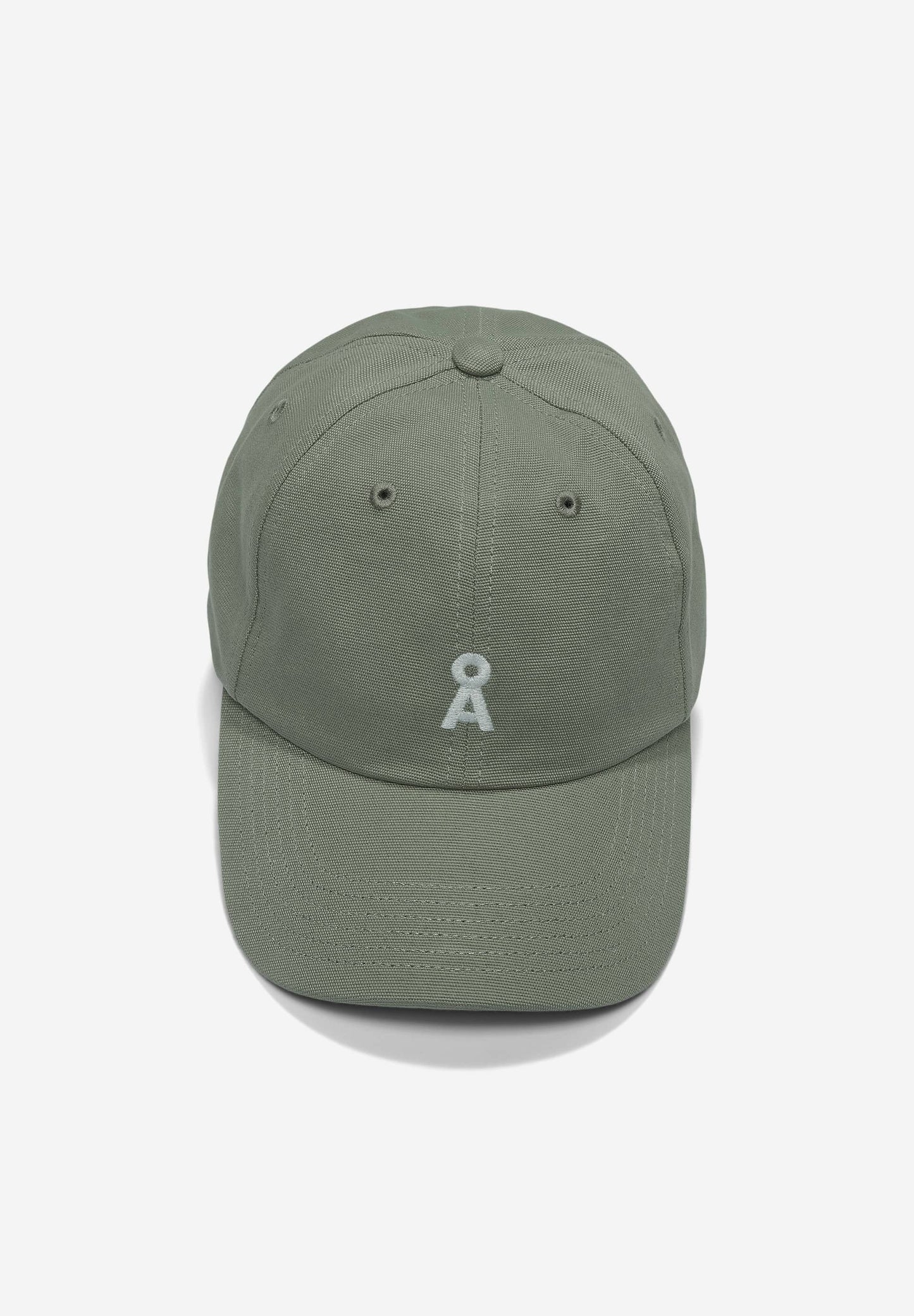 Casquette en coton bio | vert "yenaas bold grey green"