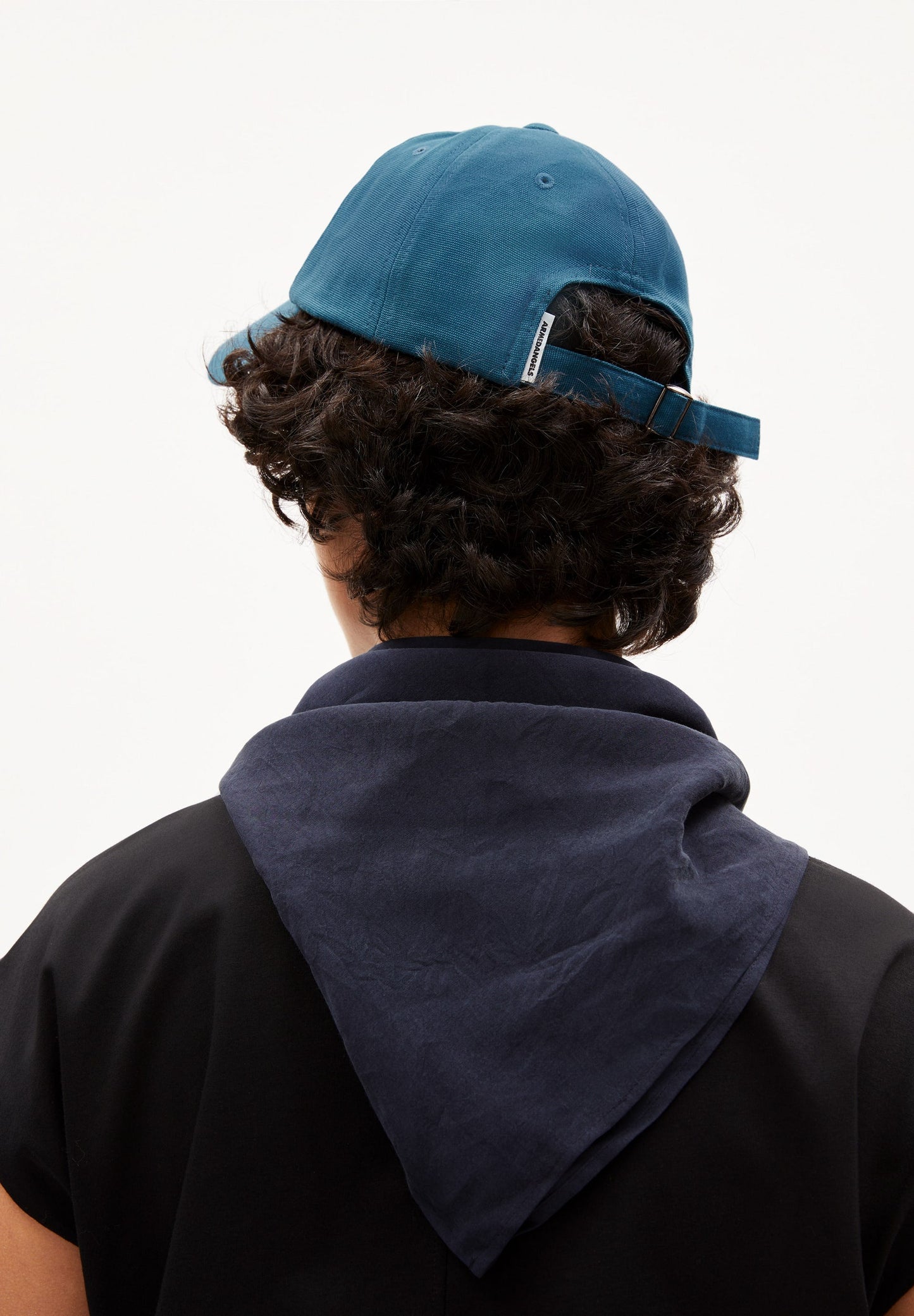 Casquette bleue pétrole en coton bio - yenaas spruce petrol
