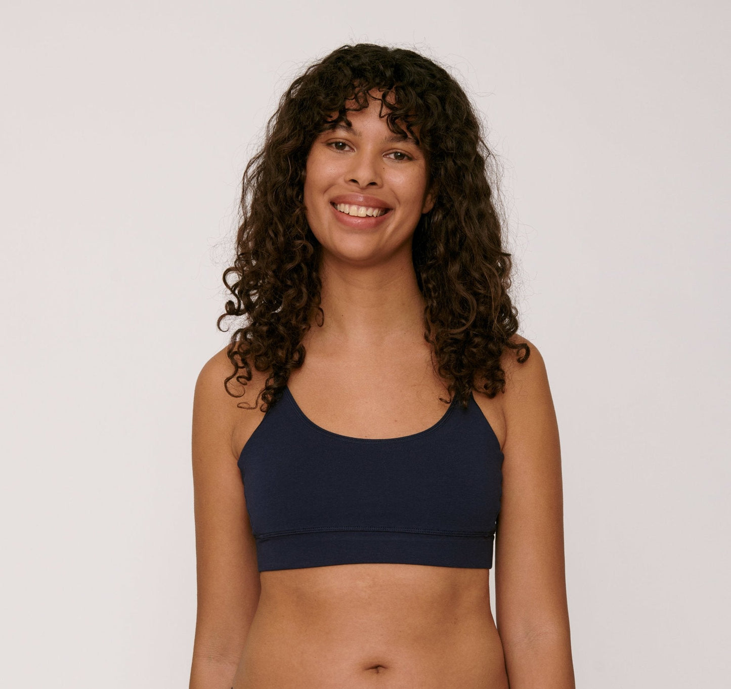 Brassière en coton bio | marine "navy"