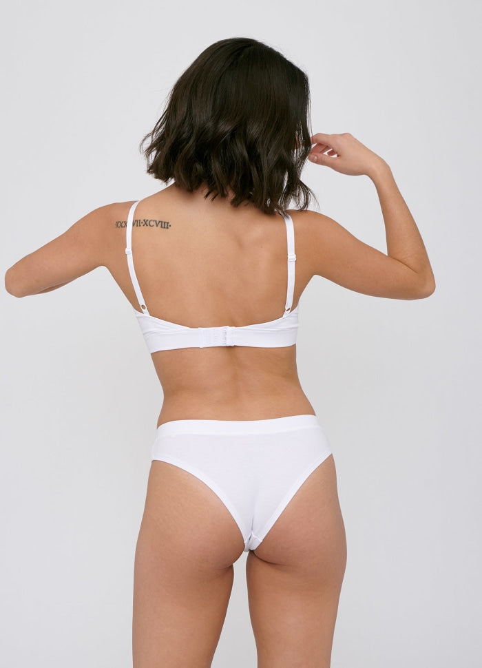 Pack 2 culottes en coton bio | blanc "Hipster white"