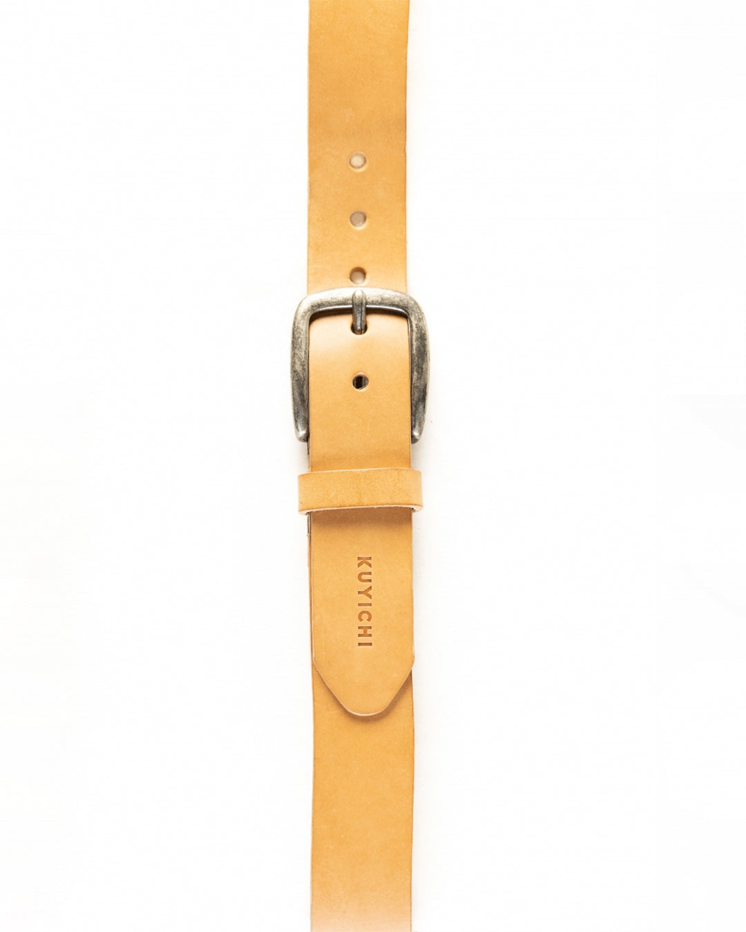 Ceinture en cuir tannage végétal | beige "dean natural"