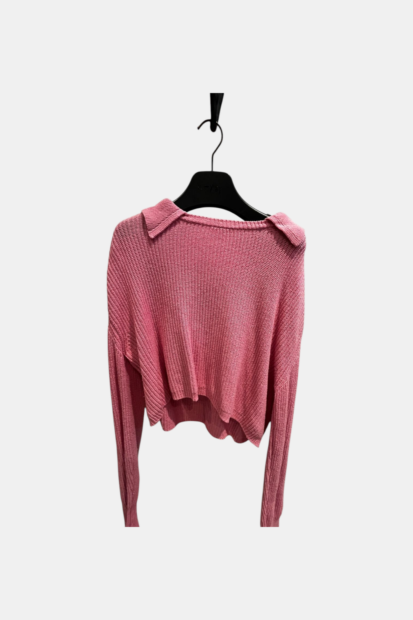 Pull Rifò col chemise en coton recyclé | rose "maglia olivia rosa ciliegio"