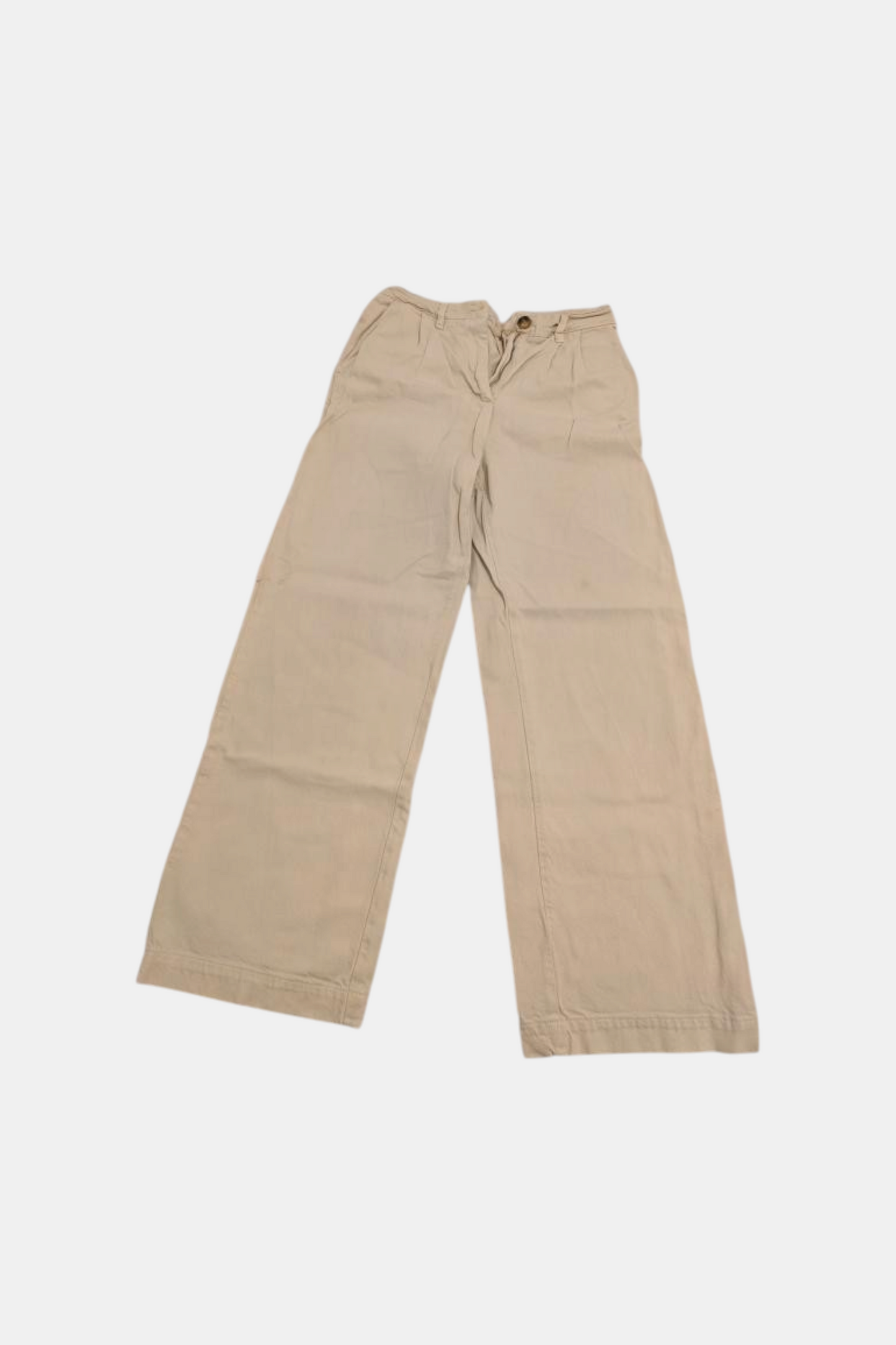 Pantalon en sergé de coton bio beige