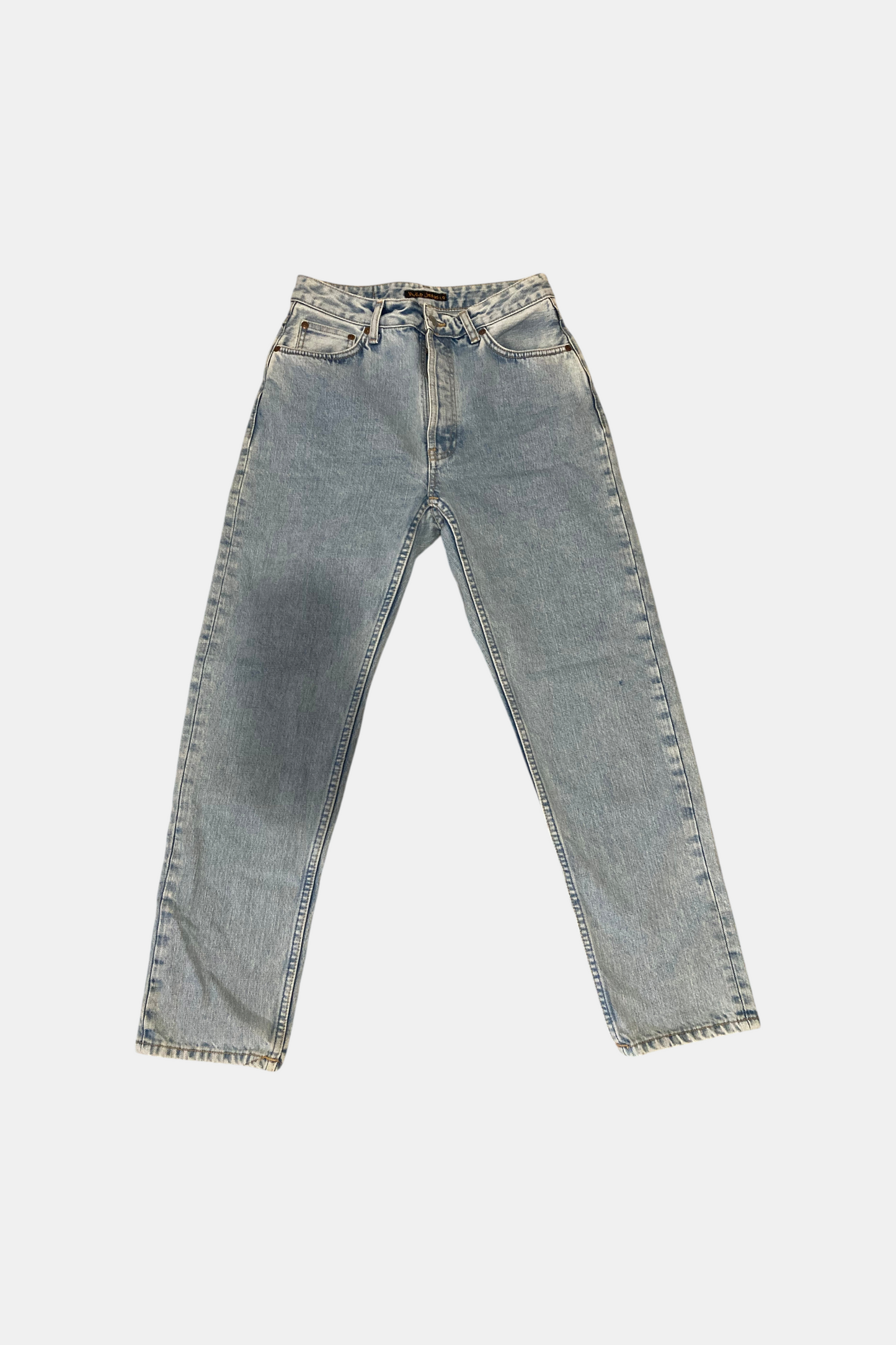 Jean mom en coton bio | bleu "breezy britt casual blue" - NUDIE JEANS