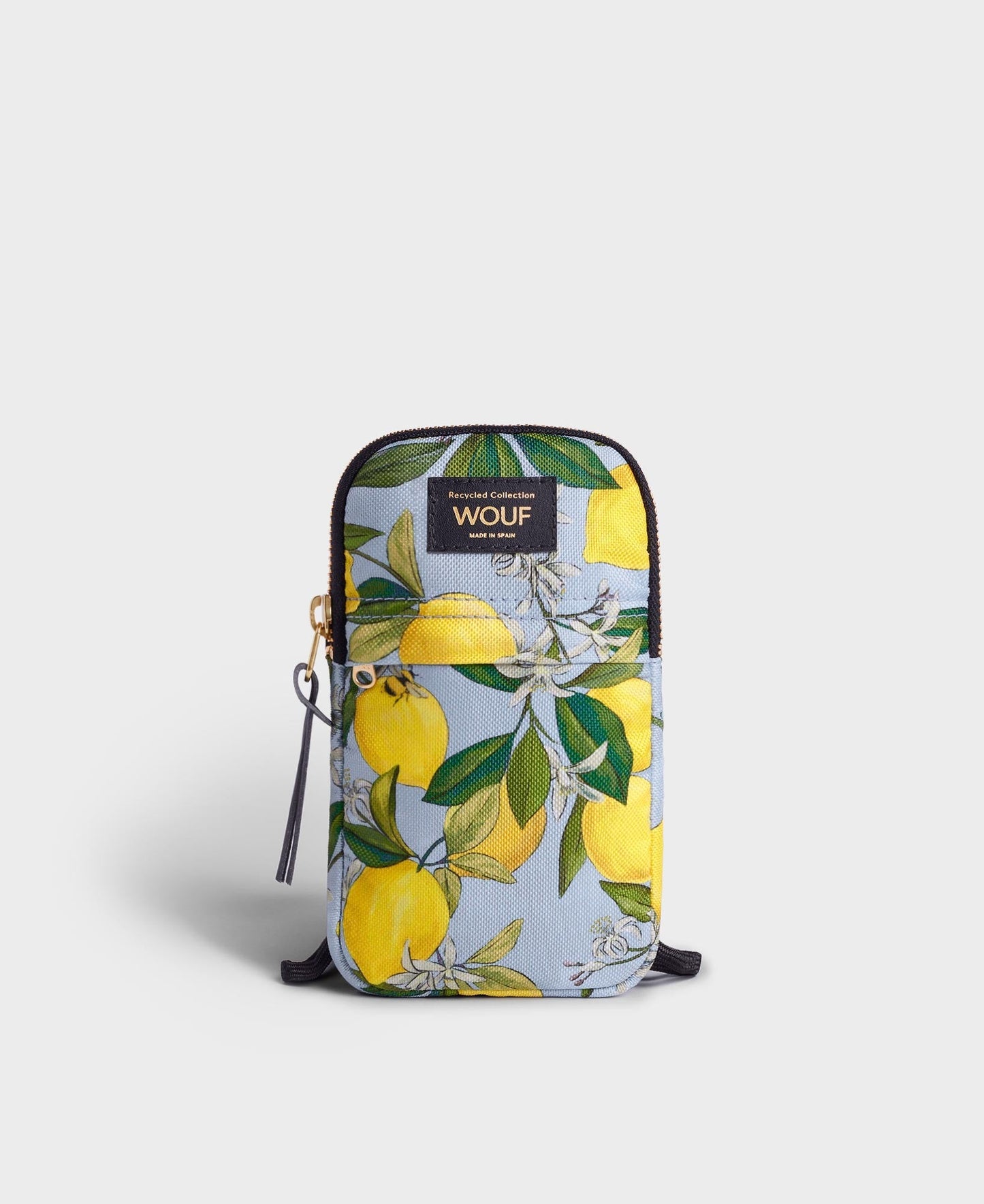 Pochette téléphone citron en matière recyclée | multicolore "capri phone bag citrons"