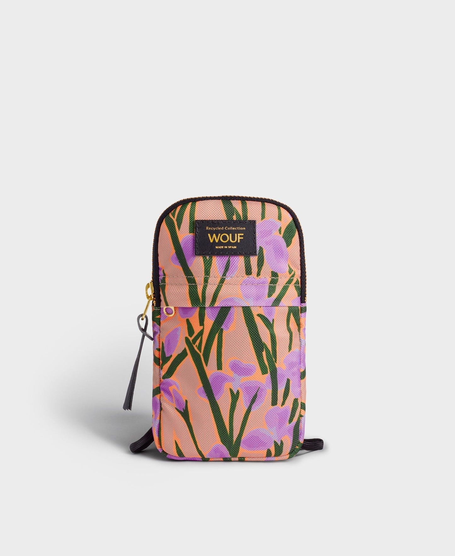 Pochette téléphone fleurs en matière recyclée | multicolore "iris phone bag fleurs"