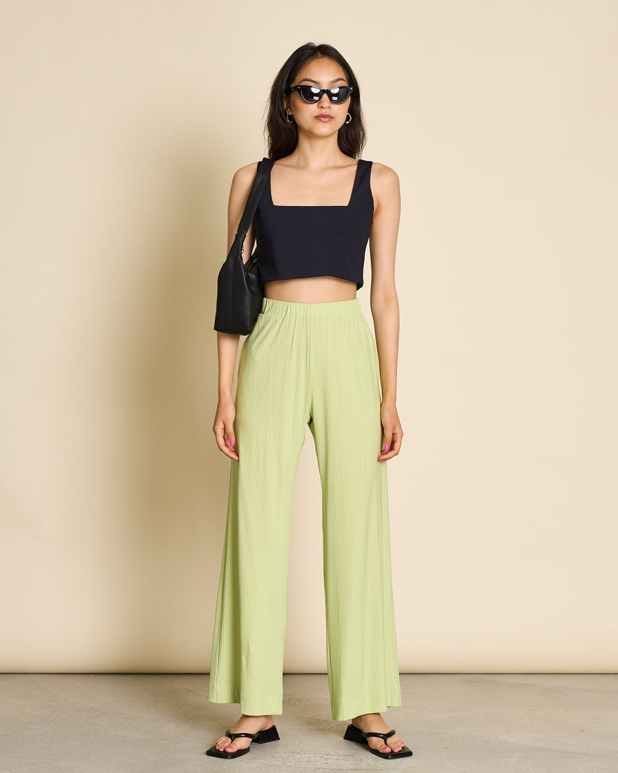 Pantalon ample côtelé en tencel | Matcha "smilla matcha"