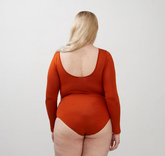 tencel™ lite boat neck body - cinnamon