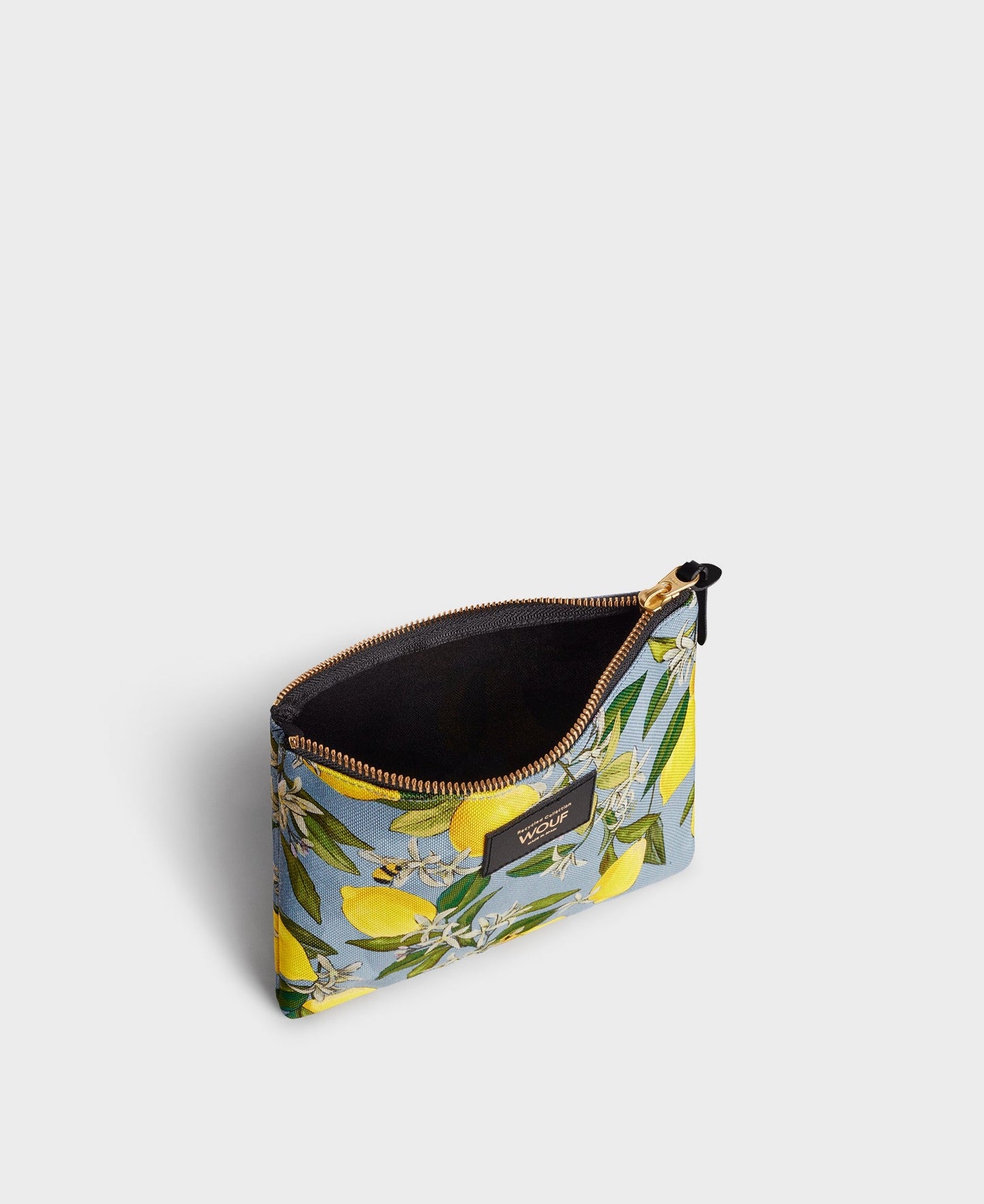 Pochette motif citrons en matière recyclée | multicolore "capri pouch citrons"