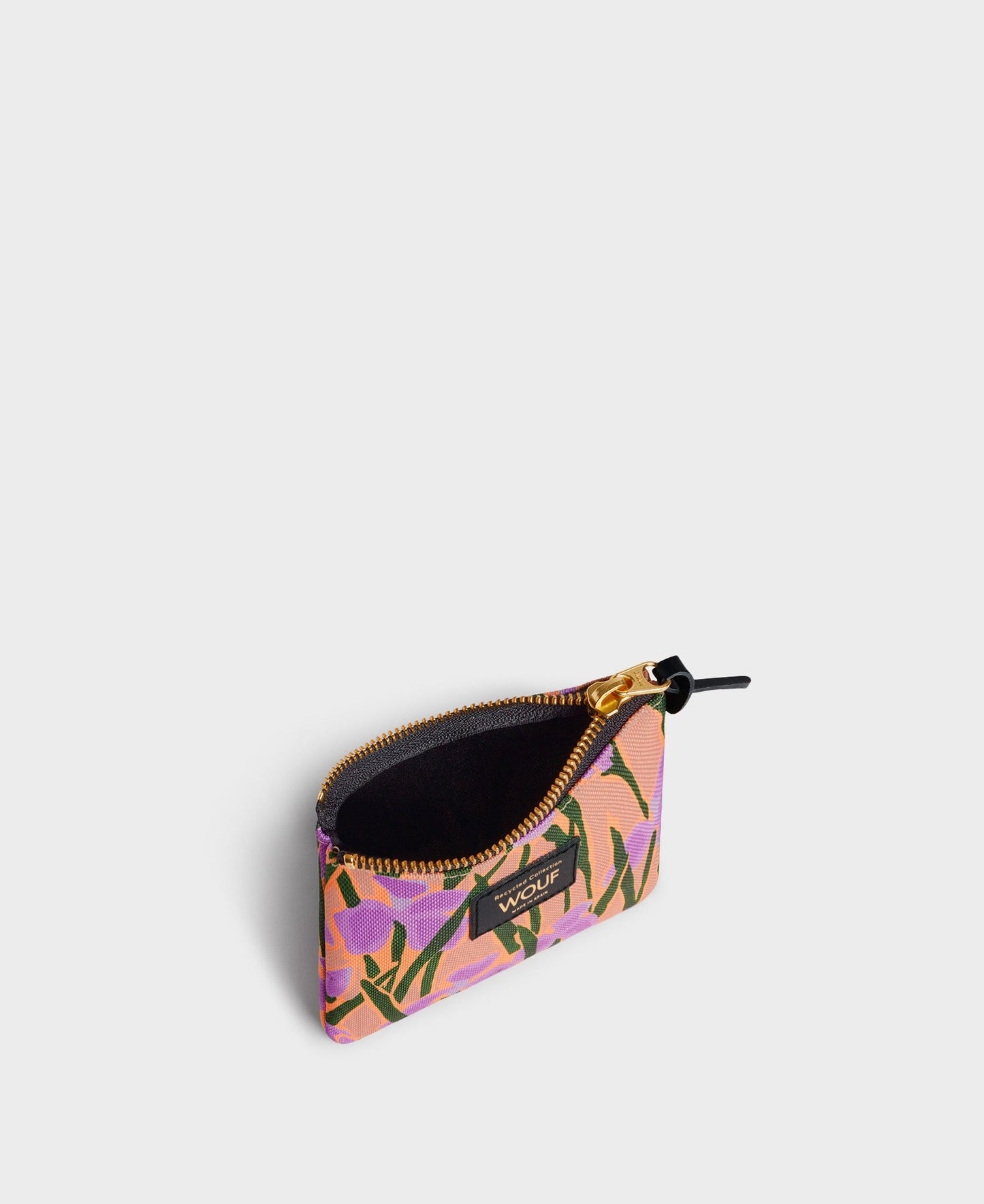 Petite pochette fleurs en matière recyclée | multicolore "iris small pouch fleurs"