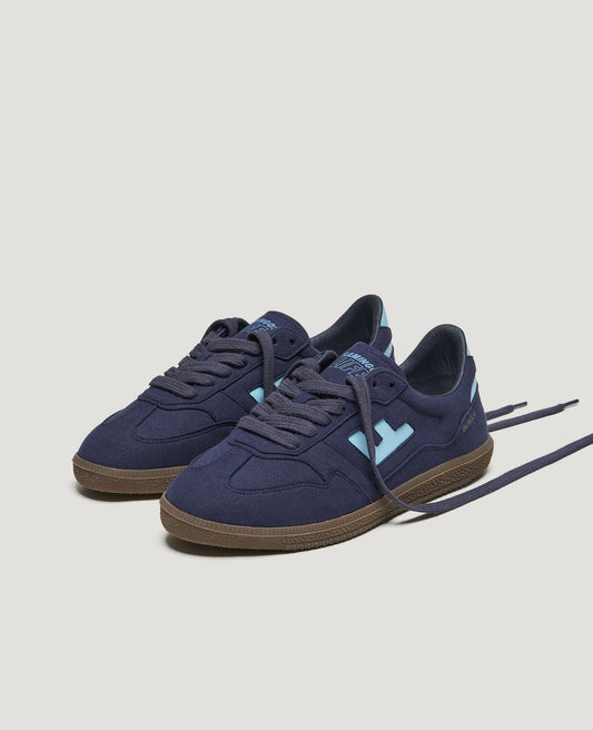 Baskets vegan | bleu "burela slim navy sky"