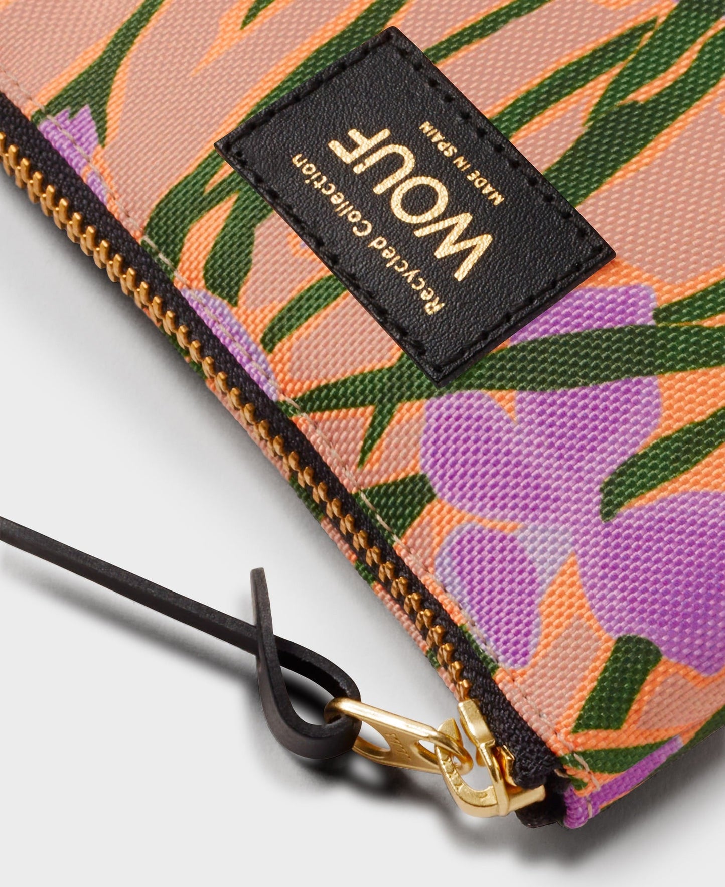 Petite pochette fleurs en matière recyclée | multicolore "iris small pouch fleurs"