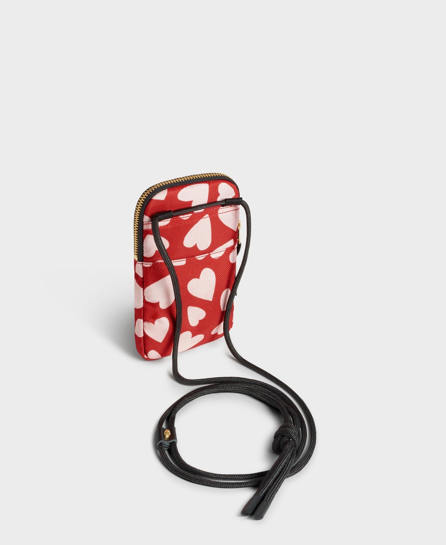 Pochette téléphone coeurs en matière recyclée | rose "amore phone bag coeurs"